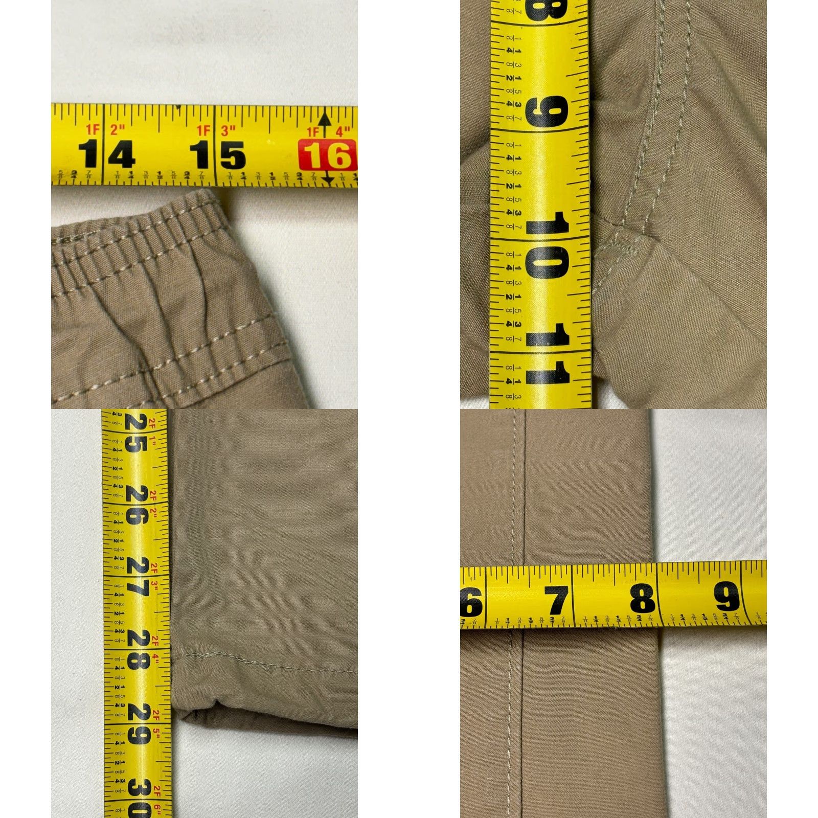 Vintage Levi Strauss & Co. Signature Men Jogger Pants S Beige Casual Drawstring Size US 29 - 9 Thumbnail