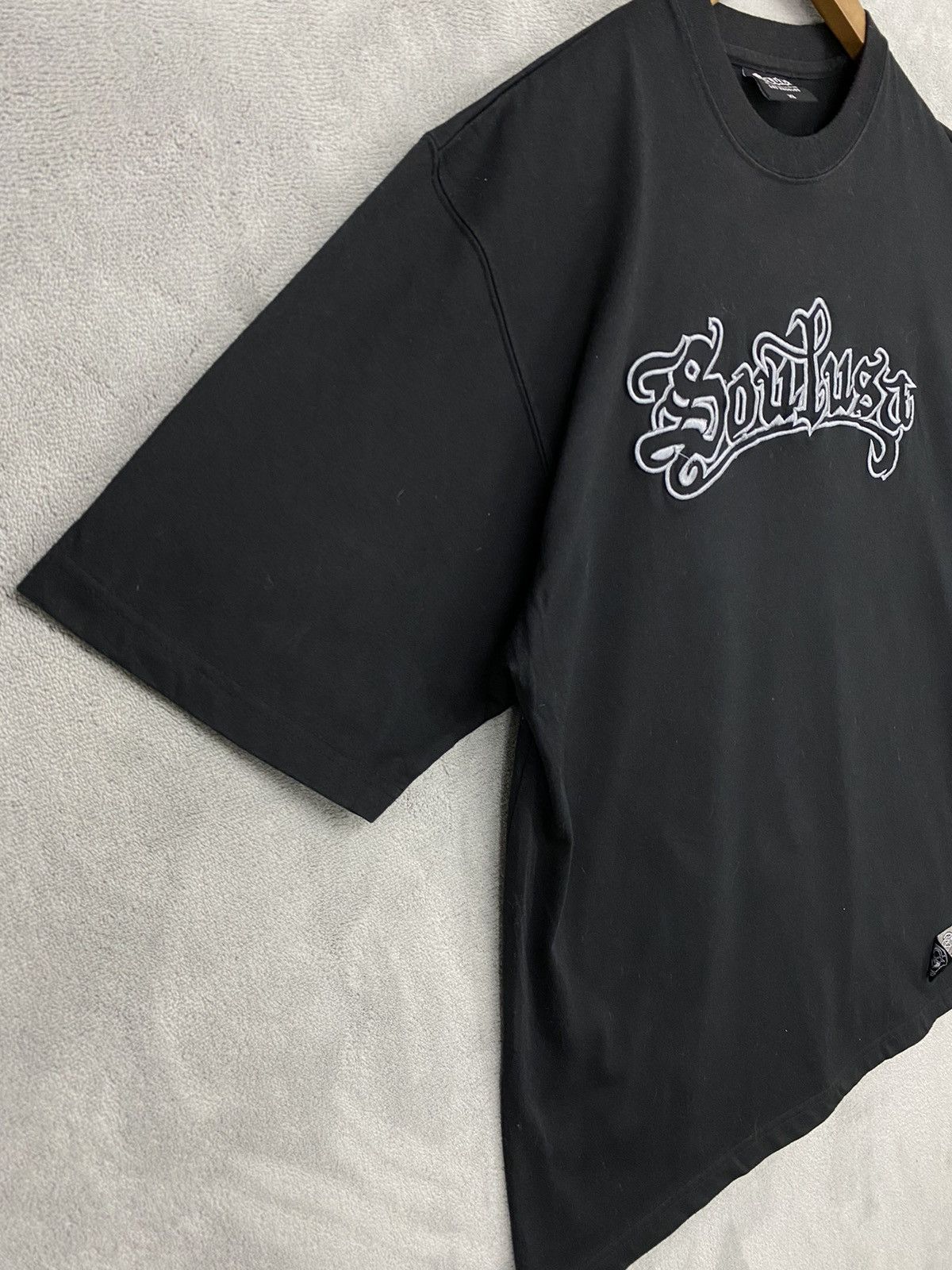 Vintage 💥Y2K SOUL LOS ANGELES BIG LOGO BLACK T-SHIRT Size US XXL / EU 58 / 5 - 5 Thumbnail