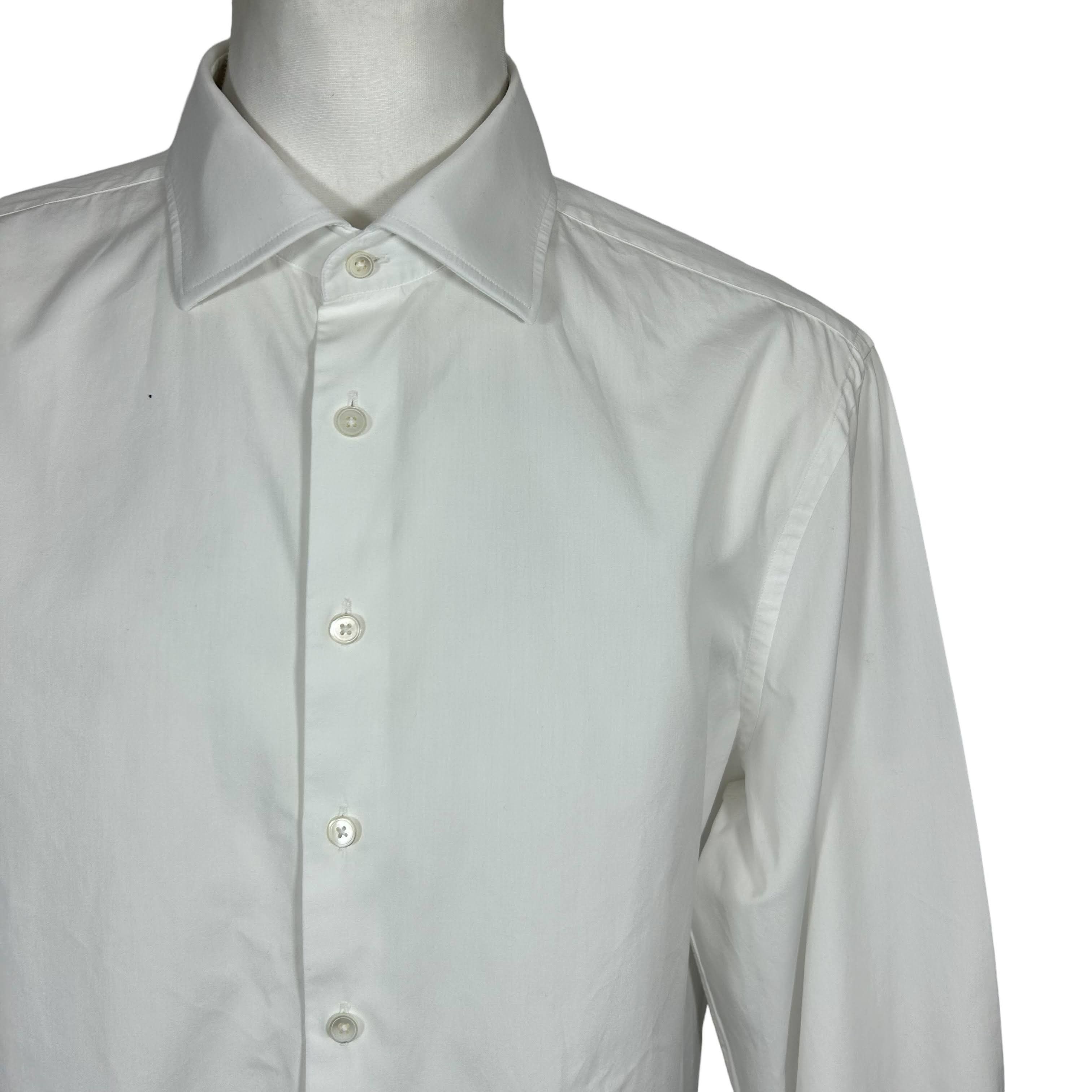 Thomas Pink Thomas Pink White Formal Tailored Fit Shirt 17 1/2 44 Size 48R - 3 Thumbnail