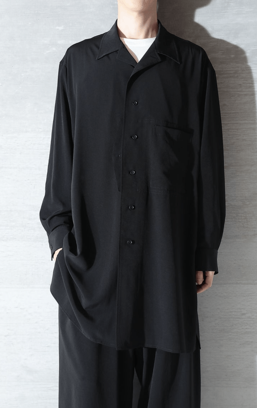 Yohji Yamamoto Pour Homme - CELLULOSE LAWN SHIRT COAT