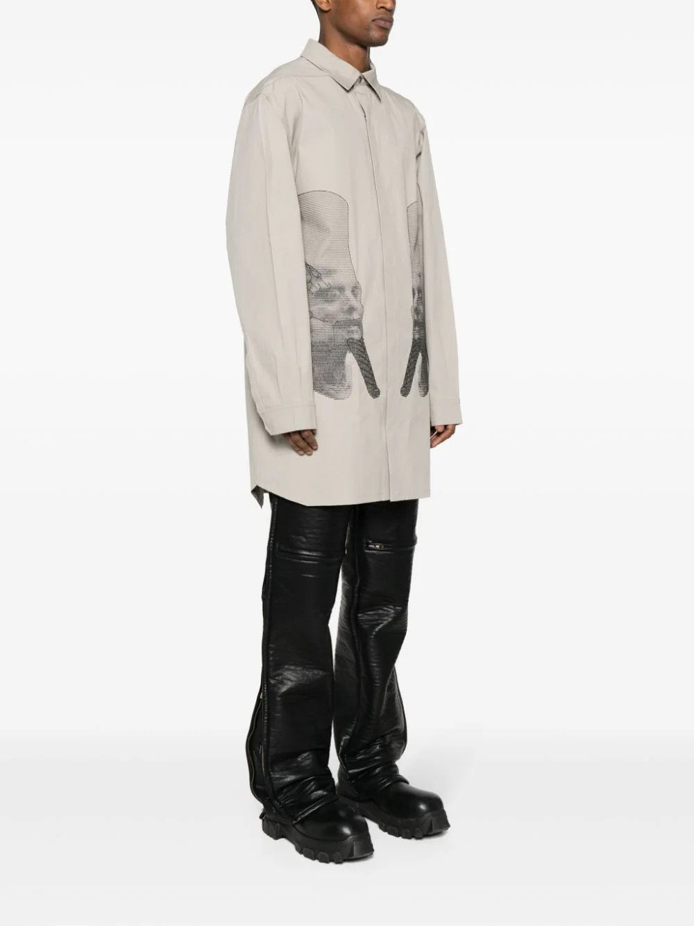 Rick Owens o1s1v1n0724 Outer Shirts in Grey Size US M / EU 48-50 / 2 - 3 Thumbnail