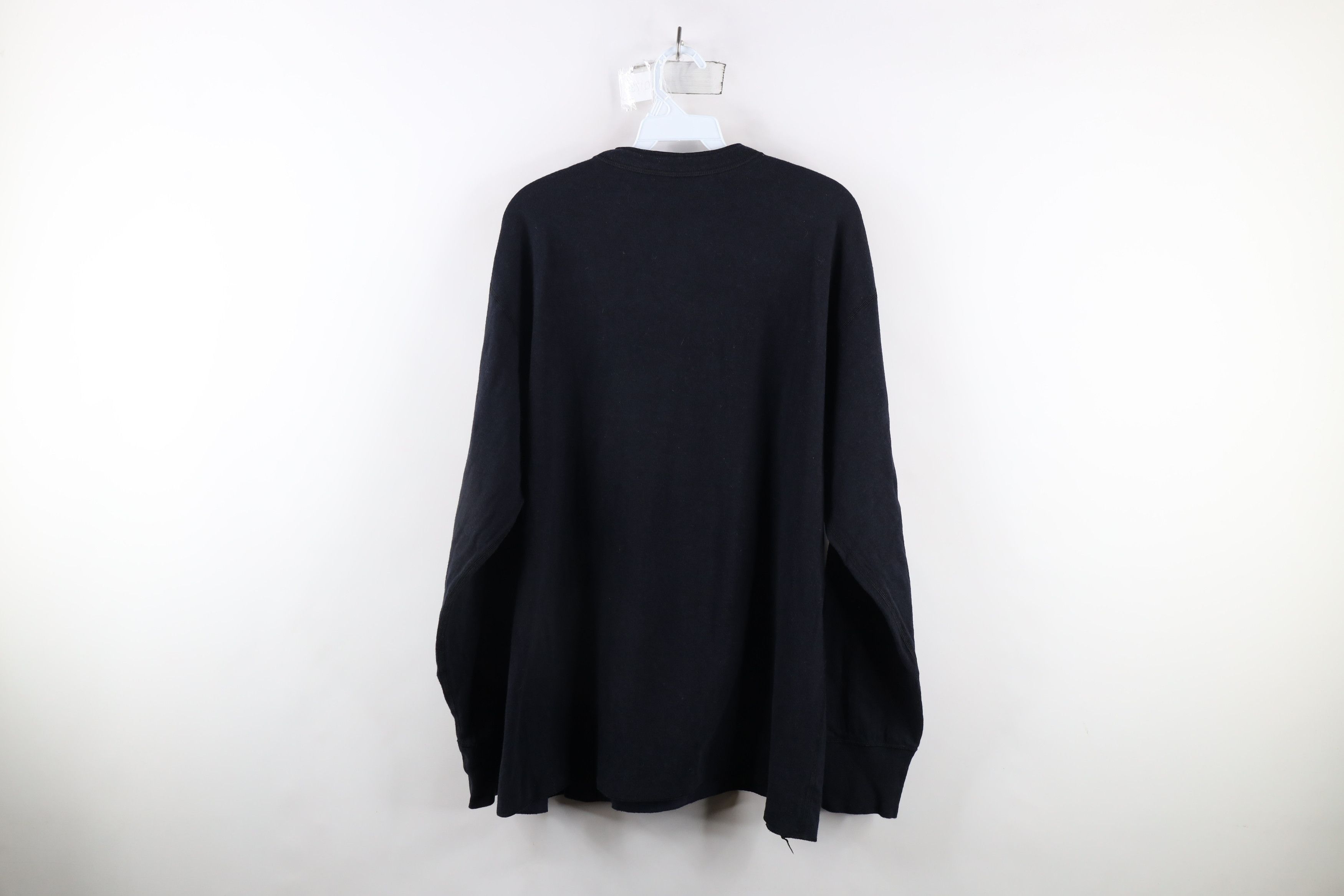 L.L. Bean × Vintage Vintage LL Bean Driver Wool Blend Henley T-Shirt Black Size US XL / EU 56 / 4 - 7 Thumbnail