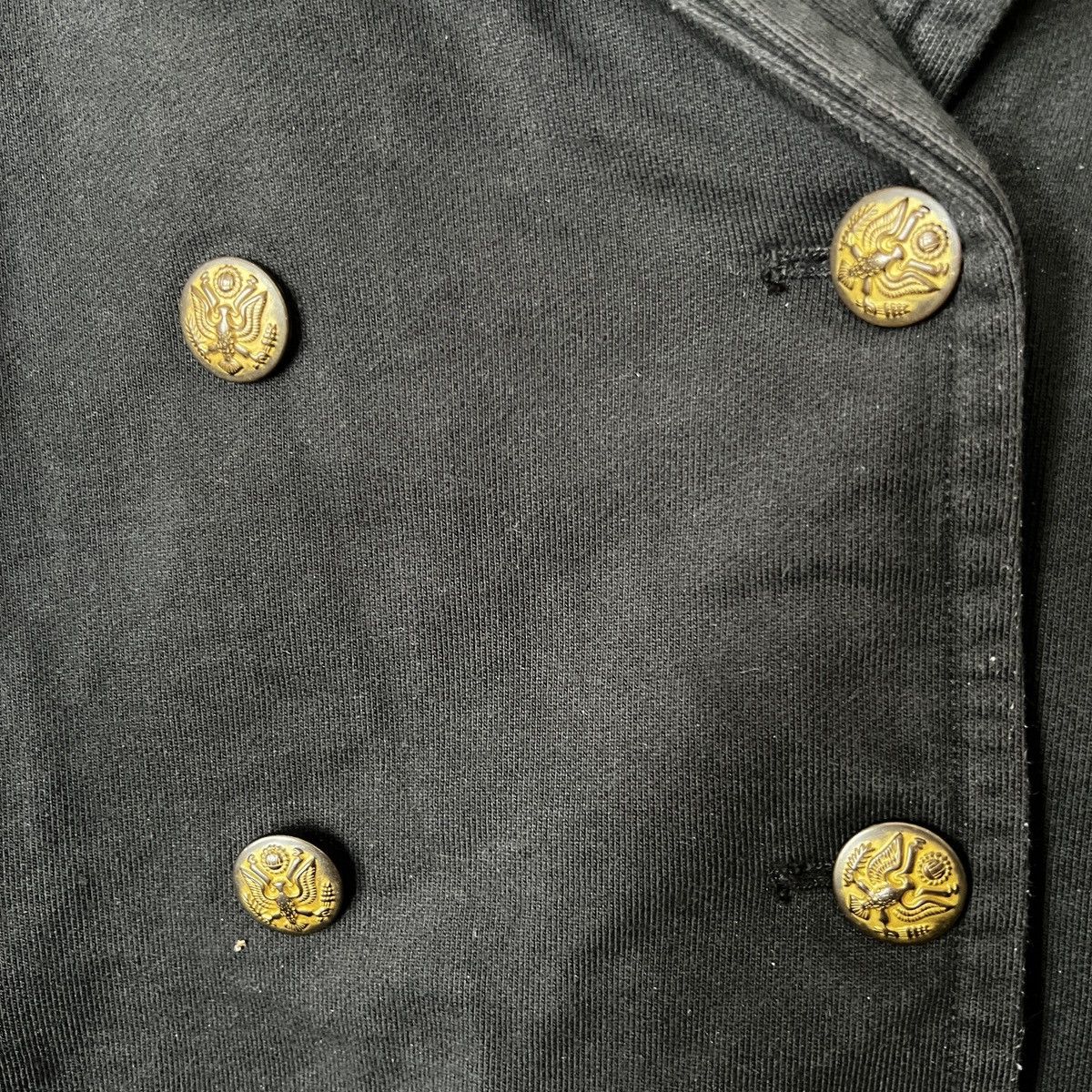 Denim & Supply Ralph Lauren black double breasted peacoat