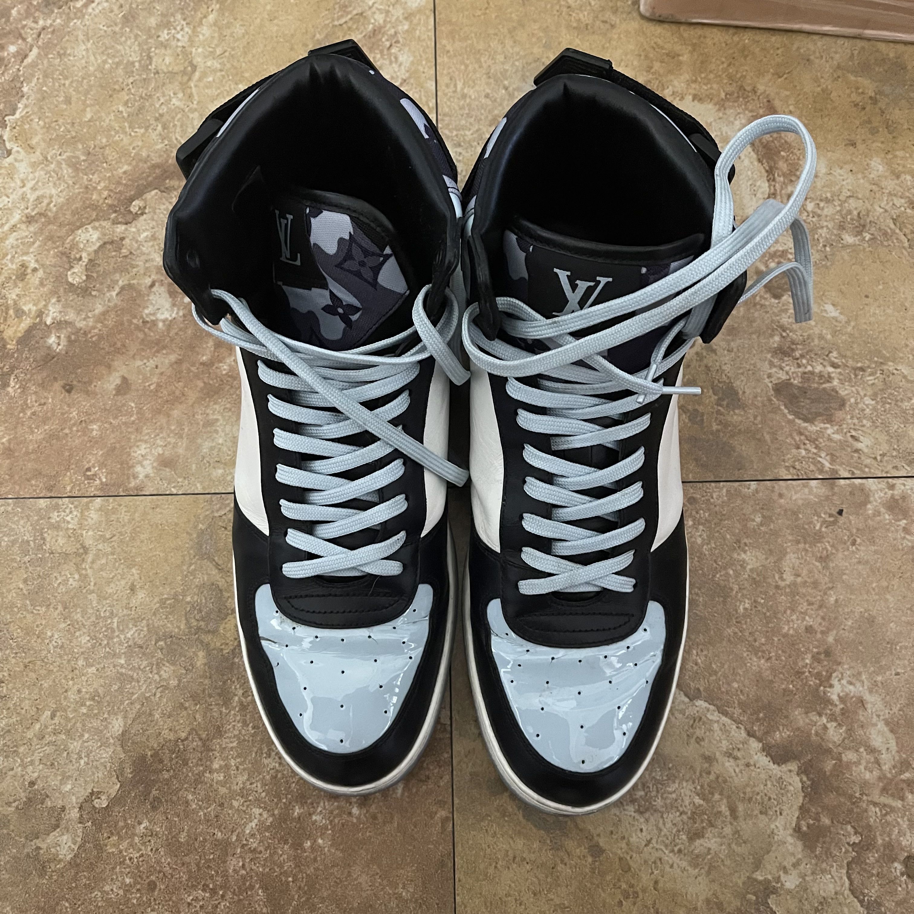 Louis Vuitton Louis Vuitton Rivoli High Top Sneaker Size US 8 / EU 41 - 4 Thumbnail