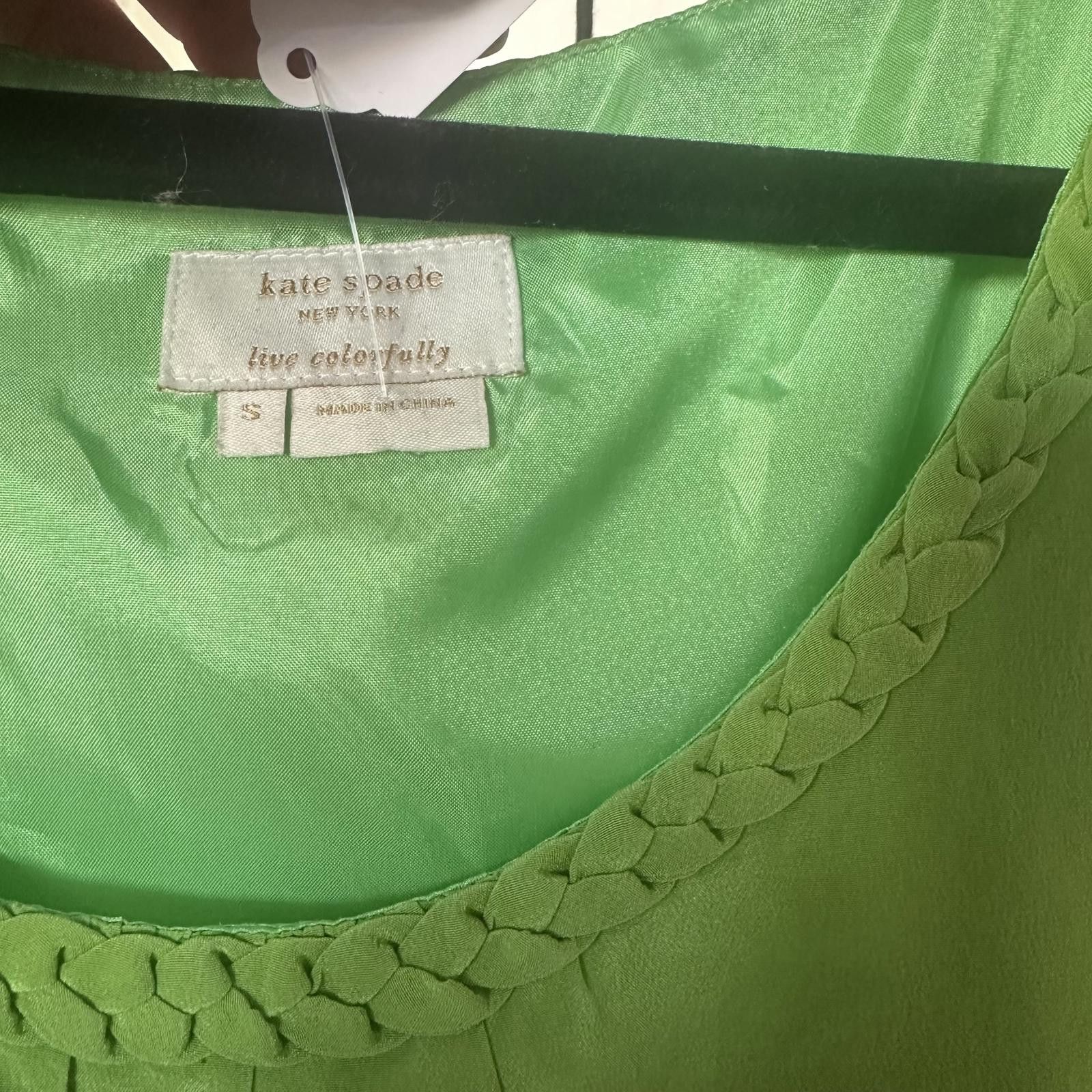 Designer Kate Spade New York Green Sleeveless Top - Size Small Size S / US 4 / IT 40 - 2 Thumbnail