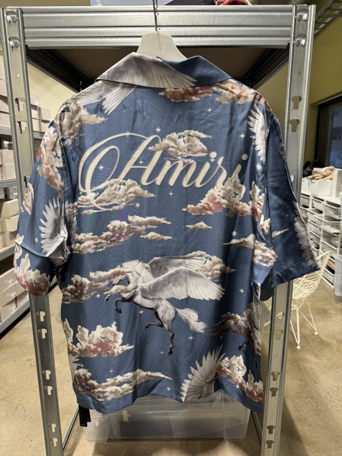 Amiri Amiri Pegasus Bowling Silk Shirt NEW 1100$ Size US S / EU 44-46 / 1 - 2 Thumbnail