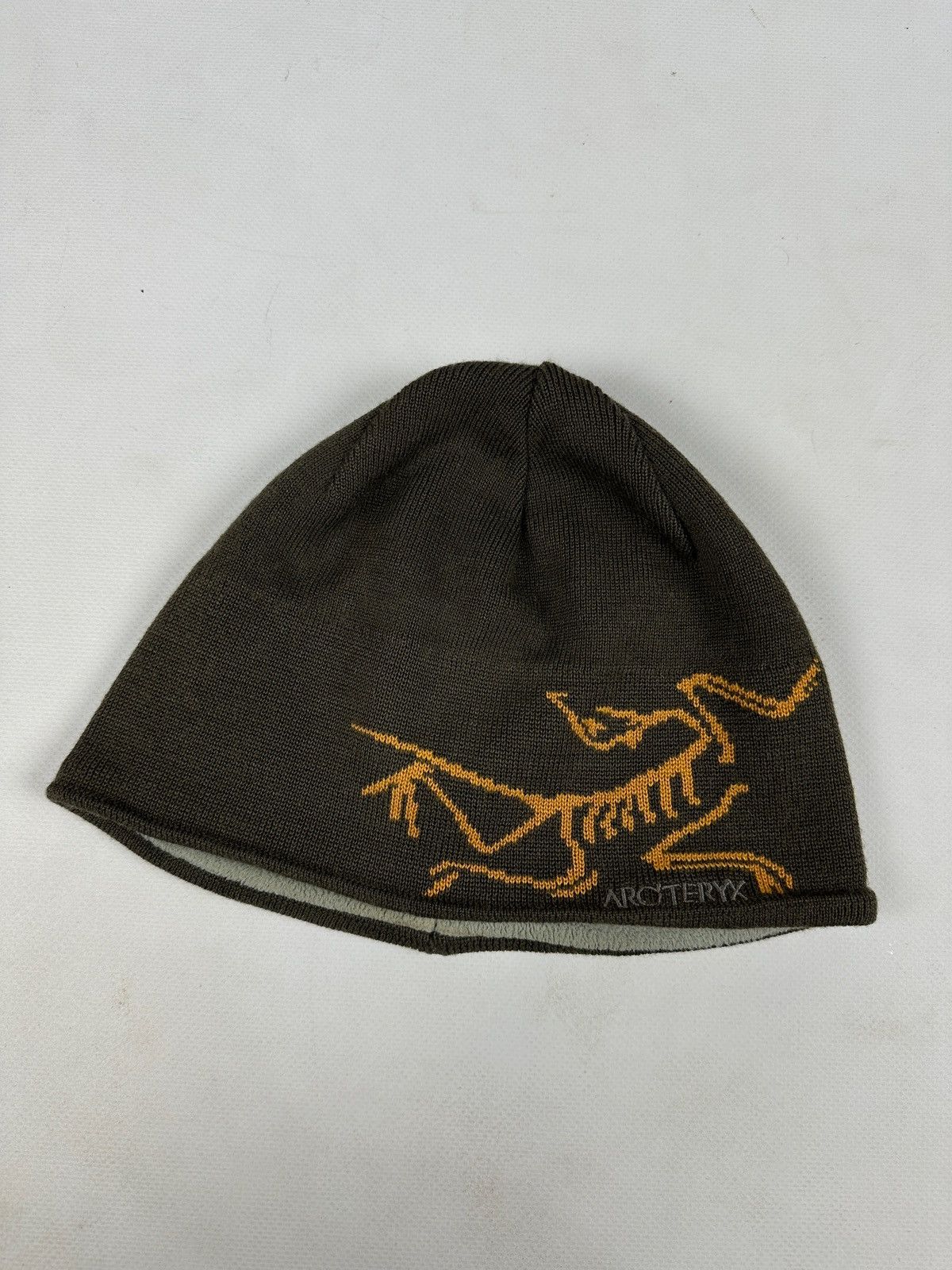 Arc'teryx Vintage Arcteryx Khaki Wool/Acrylic Big Logo Hat Cap Size ONE SIZE - 2 Thumbnail