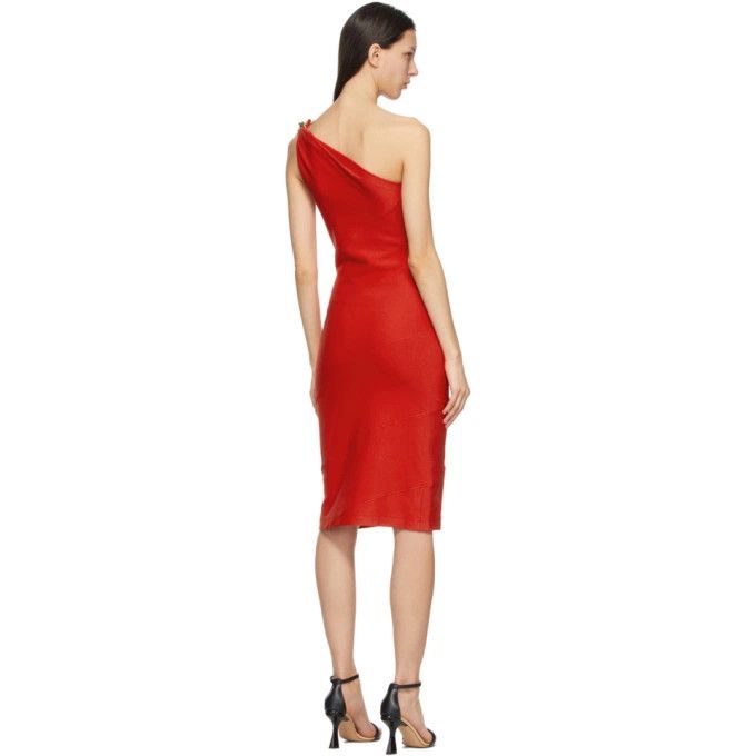 Givenchy o1y0925 Midi Dress in Red Size XS / US 0-2 / IT 36-38 - 3 Thumbnail