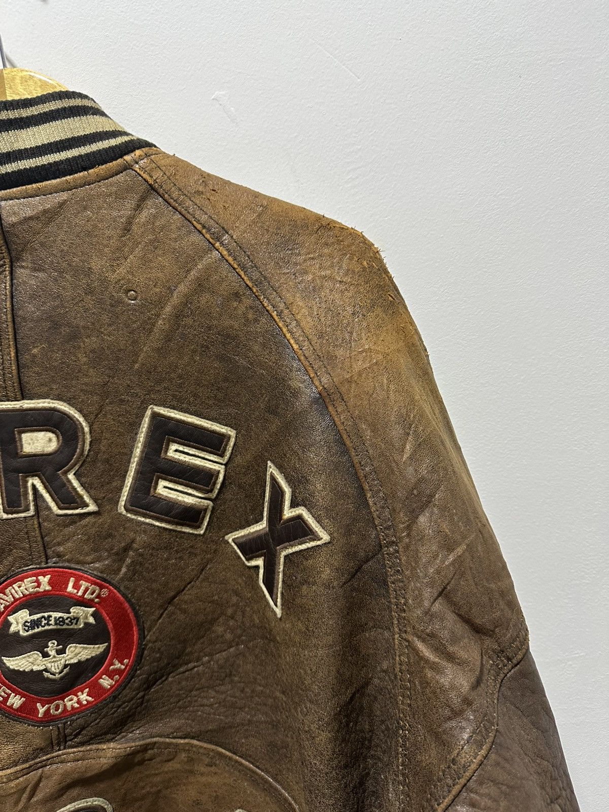 Avirex Vintage Avirex Leather Jacket Bomber Jacket Design USA Size US M / EU 48-50 / 2 - 11 Thumbnail