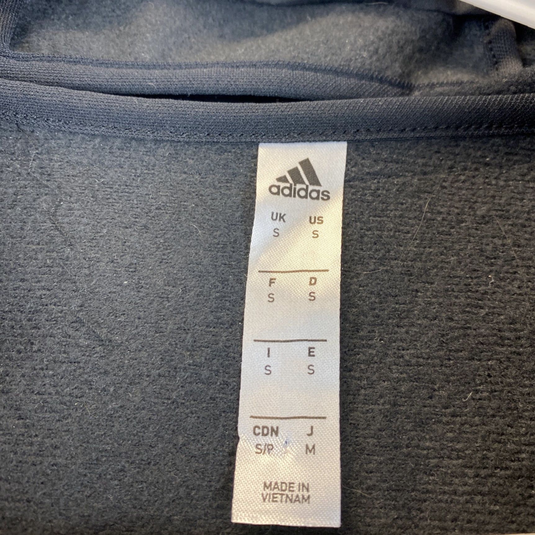 Adidas Adidas Mens Sport Lined Jacket Light Insulated Black Size S FCB / 68-24 Size US S / EU 44-46 / 1 - 5 Thumbnail