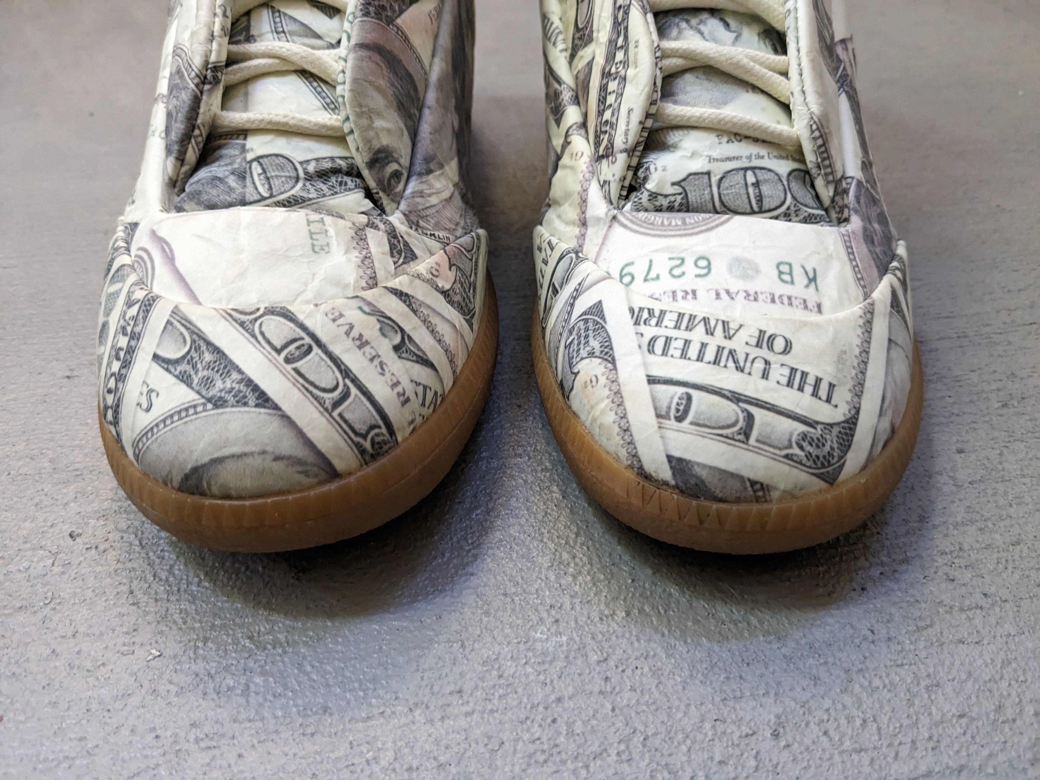 Maison Margiela Rare Maison Margiela Future 8 41 High Tops Hundred Dollar Bill Grailed