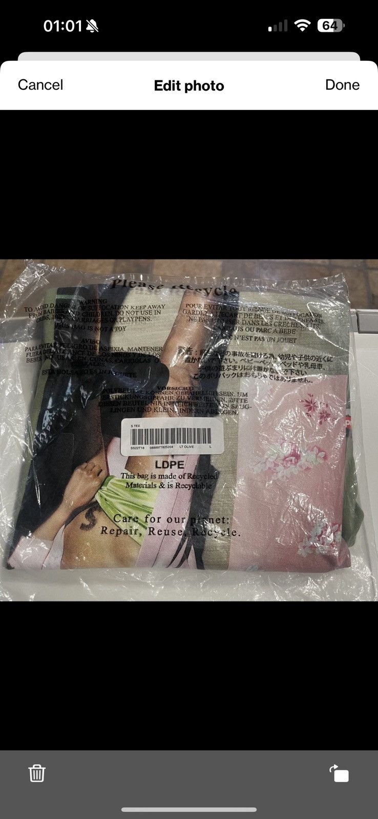 Supreme Supreme Model Tee ‘Light Olive’ Size US L / EU 52-54 / 3 - 2 Thumbnail