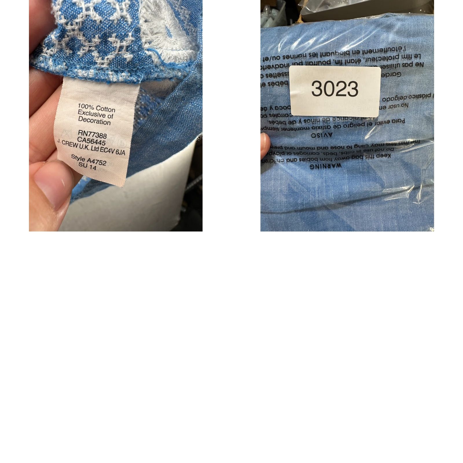 Madewell Madewell Mini Dress Blue Women's M Chambray Sunstitch Embroidered Boho Floral Pockets Summer Short Sleeve V-Neck Snap Size M / US 6-8 / IT 42-44 - 9 Thumbnail