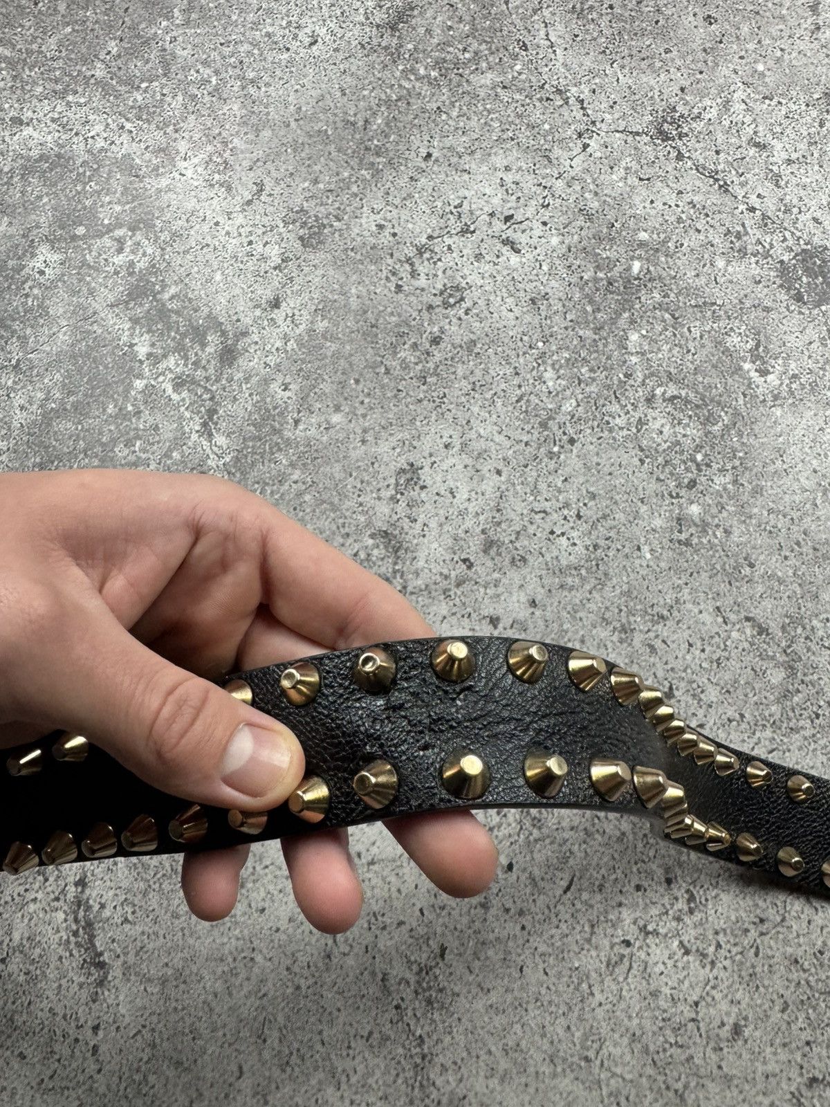 Japanese Brand 00’s NUMBER NINE STYLE PUNK STUDDED RARE Y2K BELT VINTAGE Size ONE SIZE - 8 Thumbnail