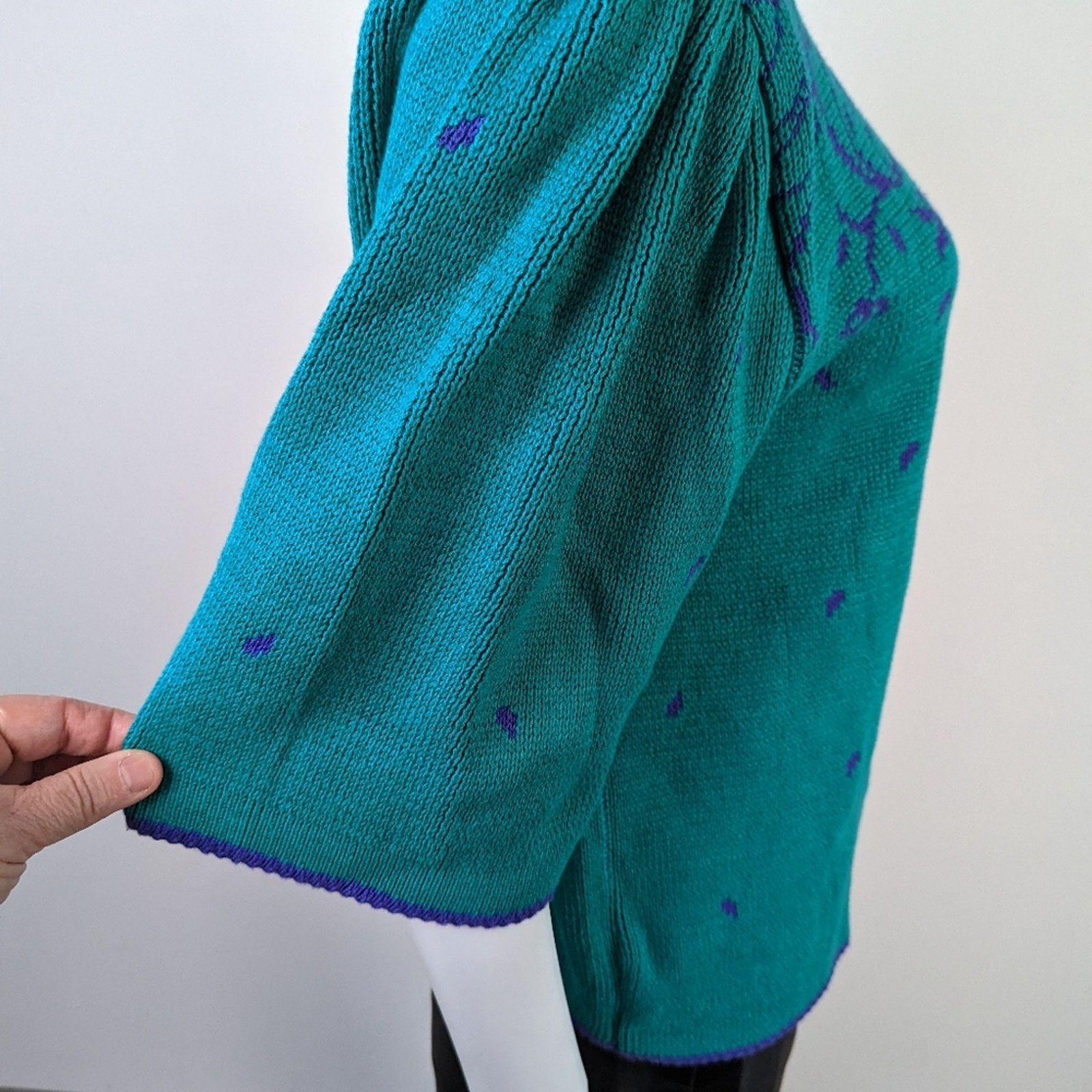 Vintage Vintage 80's Sweetbriar Knit Embroidered Sweater L Size L / US 10 / IT 46 - 7 Thumbnail