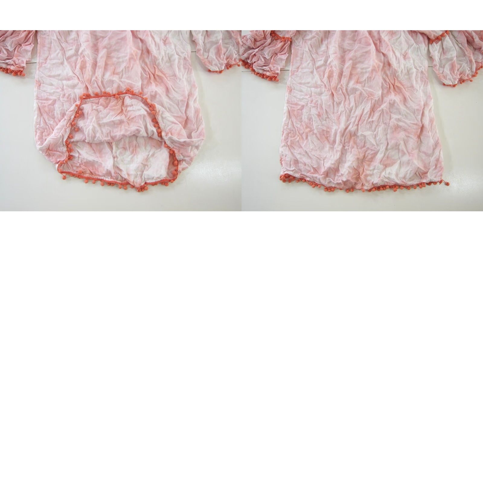 Vintage Exist Pink Tie Dye Off Shoulder 3/4 Sleeve Blouse OS Blouse Boho Tunic Women OS Size M / US 6-8 / IT 42-44 - 8 Thumbnail