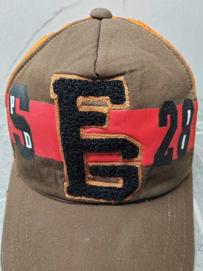 Japanese Brand Vintage EG 28 Distressed Style Trucker Cap Hat Size ONE SIZE - 3 Thumbnail