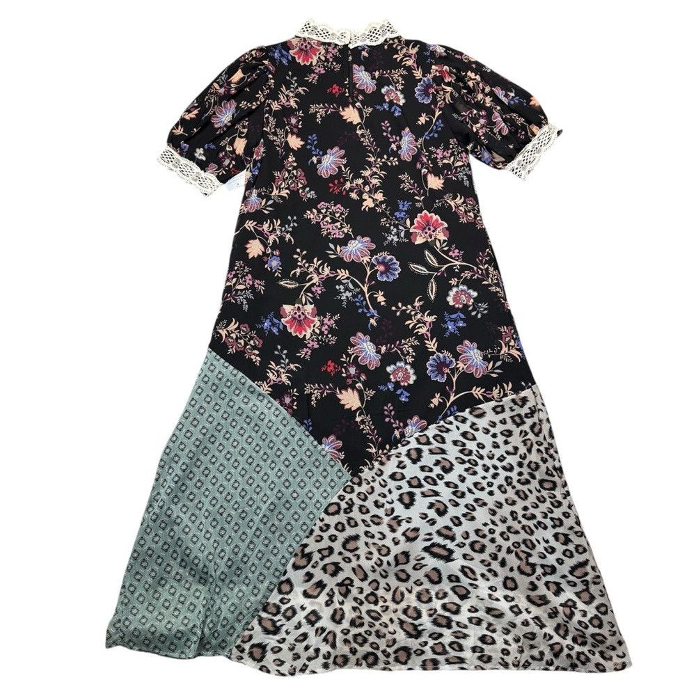 Other NWT New MELLODAY Black Floral Patchwork Maxi Dress Size XL Size XL / US 12-14 / IT 48-50 - 2 Thumbnail