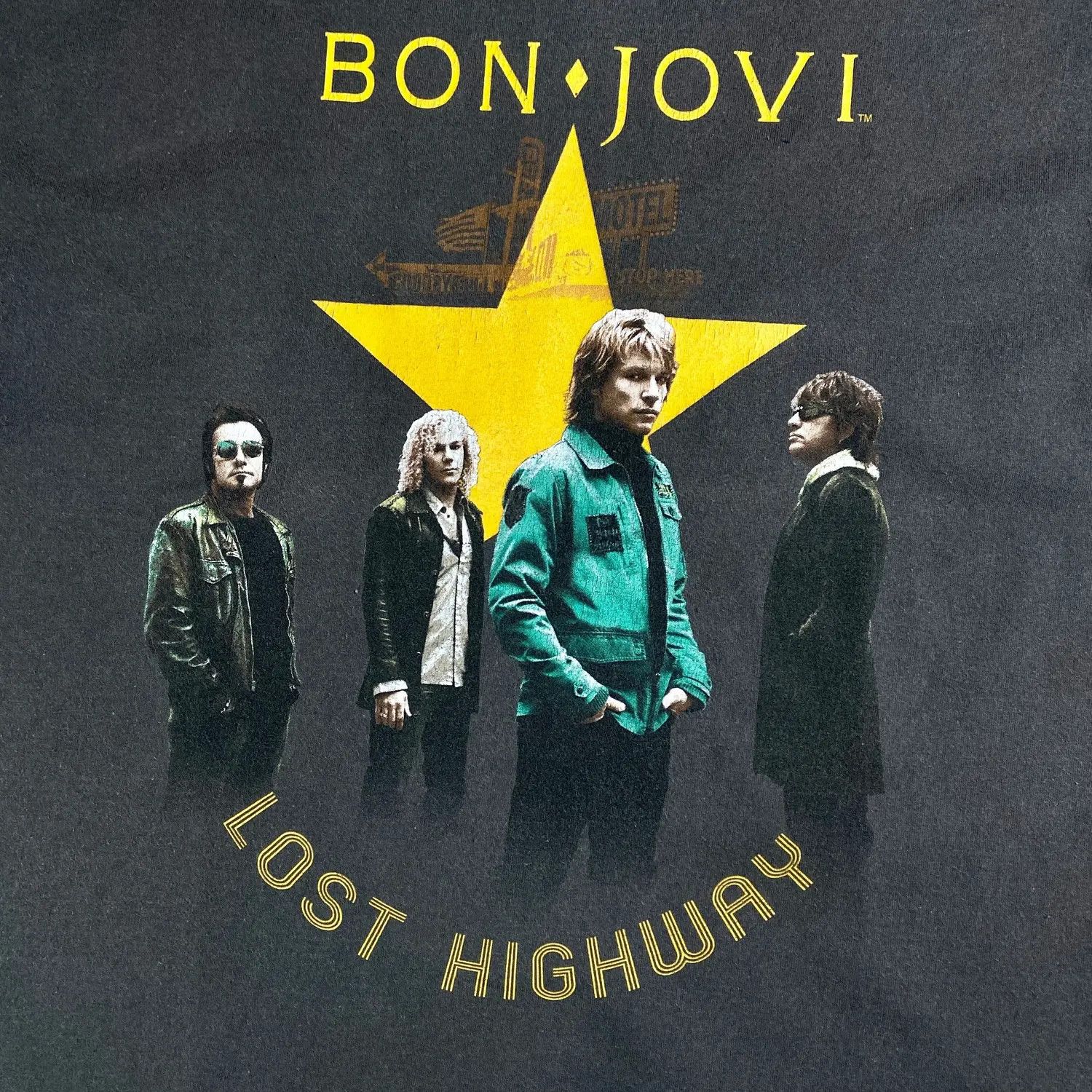Band Tees Mens Vintage T Shirt Bon Jovi 2008 Tour Size XL Size US XL / EU 56 / 4 - 4 Thumbnail