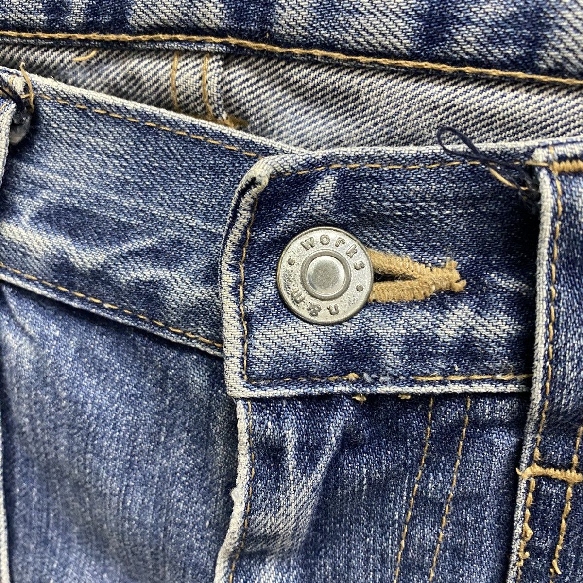 Japanese Brand Japanese Brand Works n&m Bushpants Distressed Denim Size US 28 / EU 44 - 6 Thumbnail