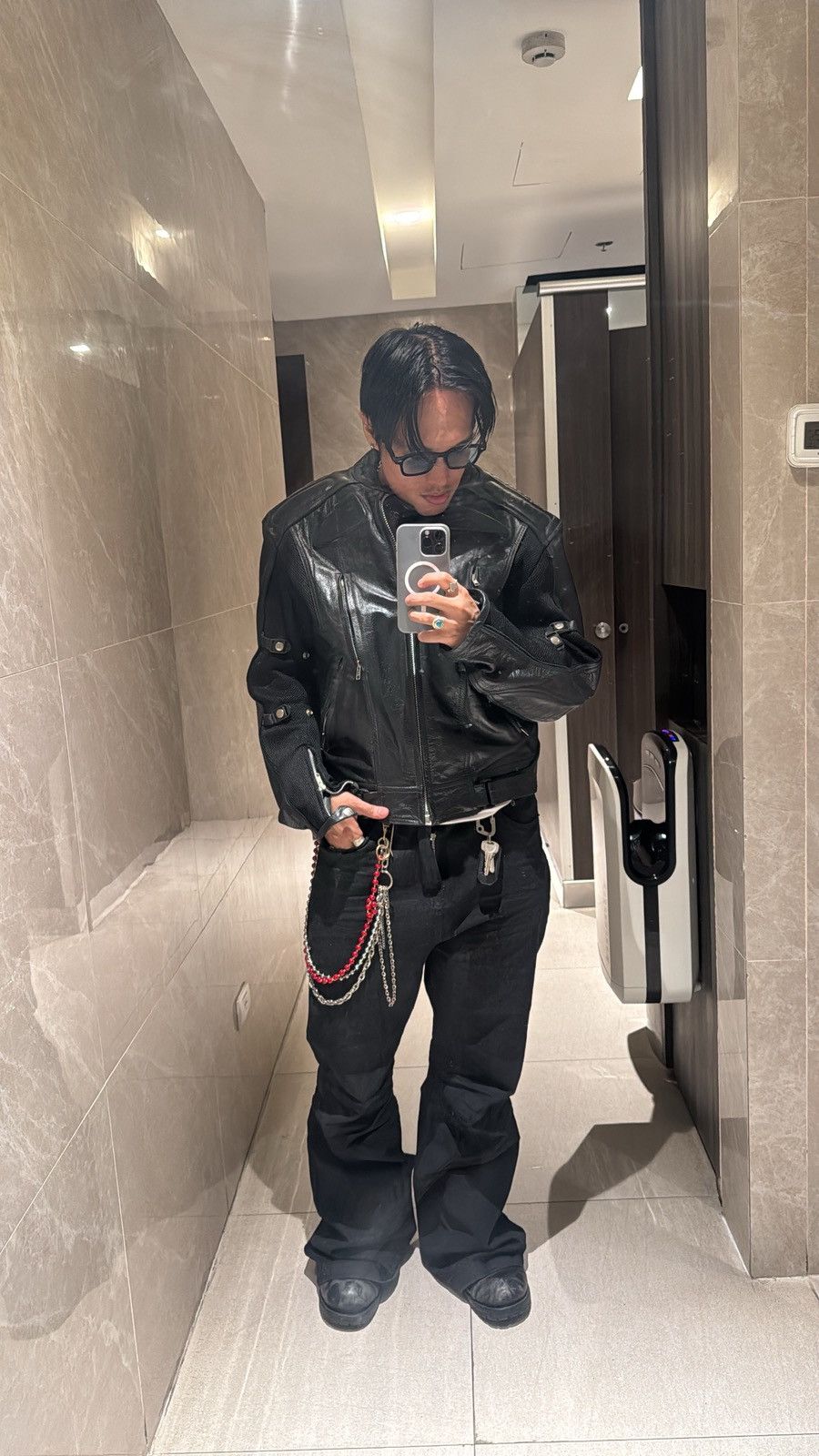 Genuine Leather vintage cyber leather moto jacket backlash kmrii if6was9 Size US XL / EU 56 / 4 - 17 Thumbnail