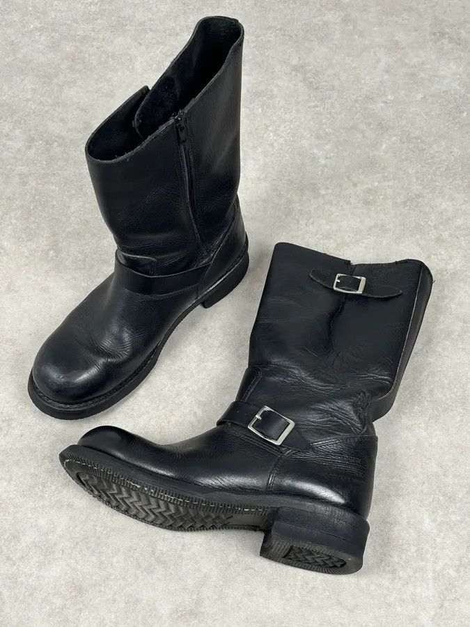 Avirex Avirex Black Leather Engineer Boots Size US 10 / EU 43 - 12 Thumbnail