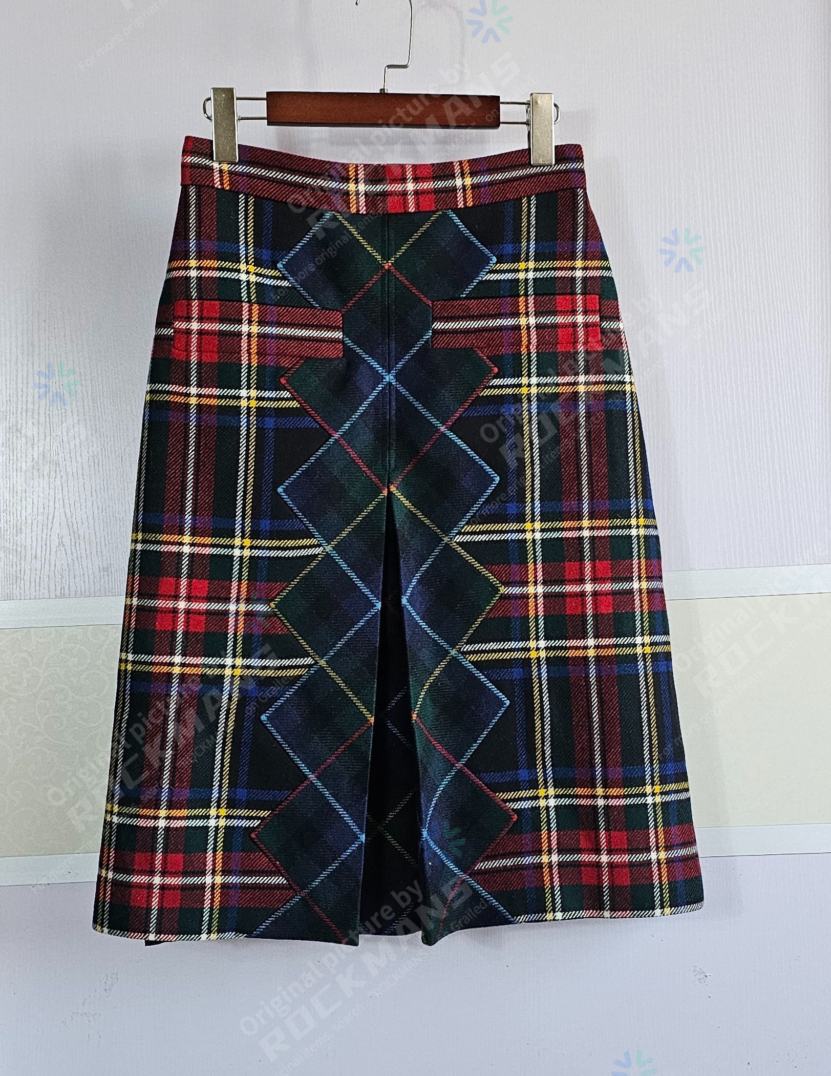 GUCCI Women's Mid-Length Wool Back Skirt Size 38