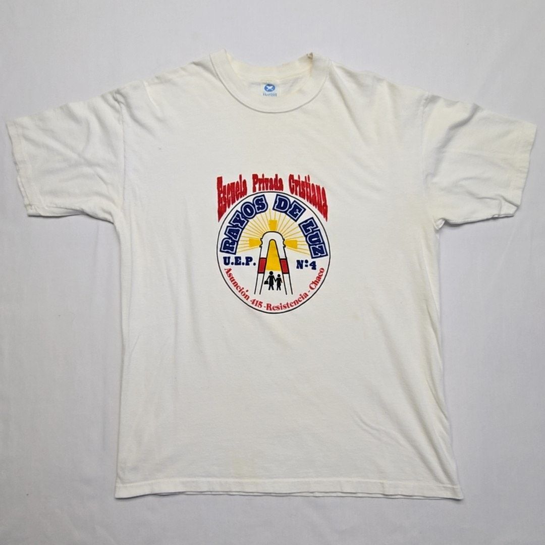 Vintage Vintage Rayos De Luz Christian School White XXL Shirt Size US XXL / EU 58 / 5 - 1 Thumbnail