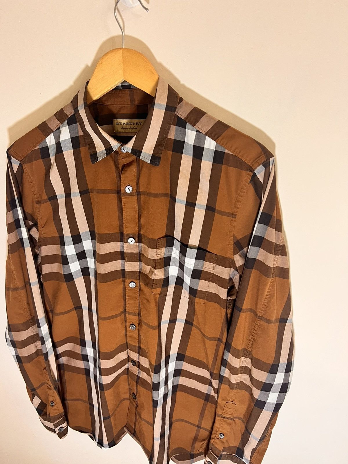 Burberry Burberry London England Shirt Size US L / EU 52-54 / 3 - 2 Thumbnail