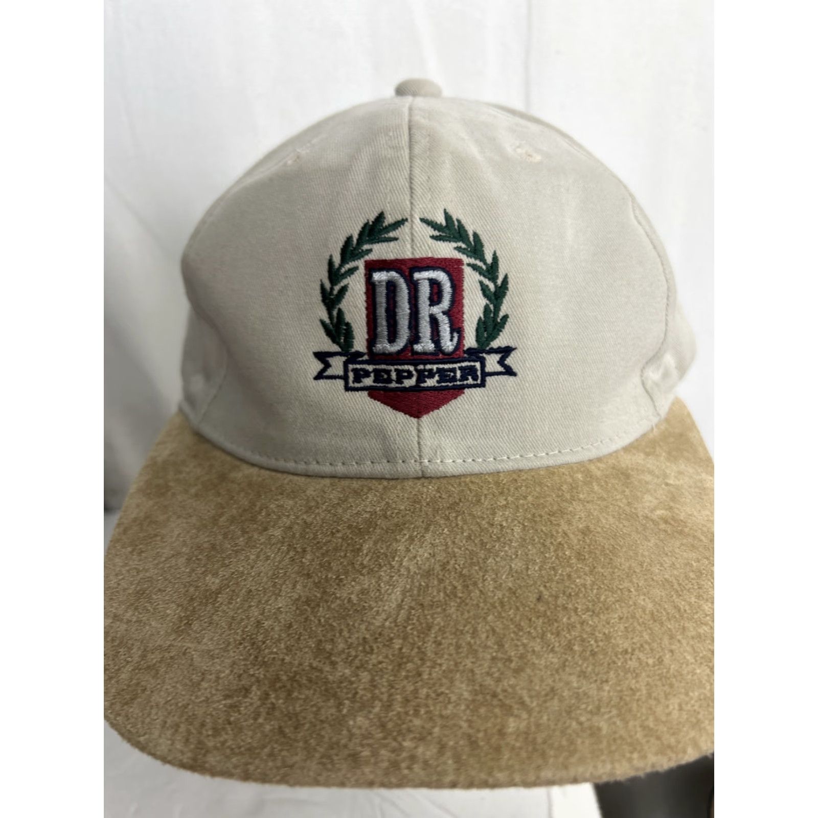 Vintage **Gear Bill Dr Pepper Strap Back Beige Hat** User: Gear Bill Dr Pepper Strap Back Beige Hat Size ONE SIZE - 3 Thumbnail