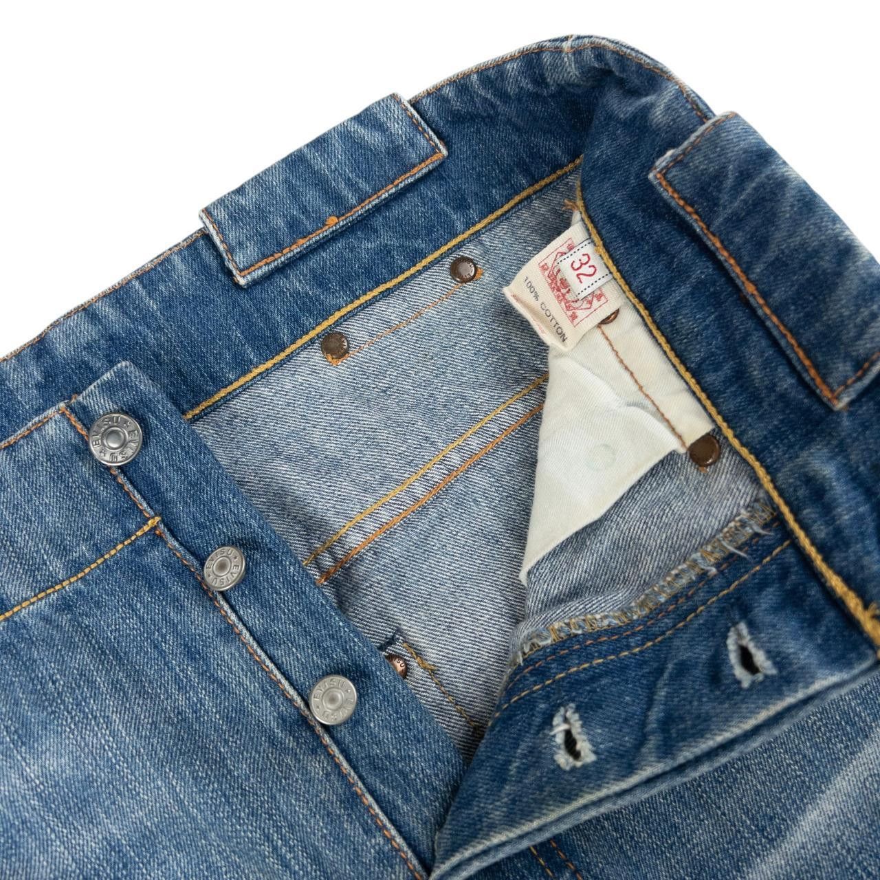 Evisu Vintage Evisu Debossed Double Gull Japanese Denim Jeans W31 Size US 31 - 5 Thumbnail