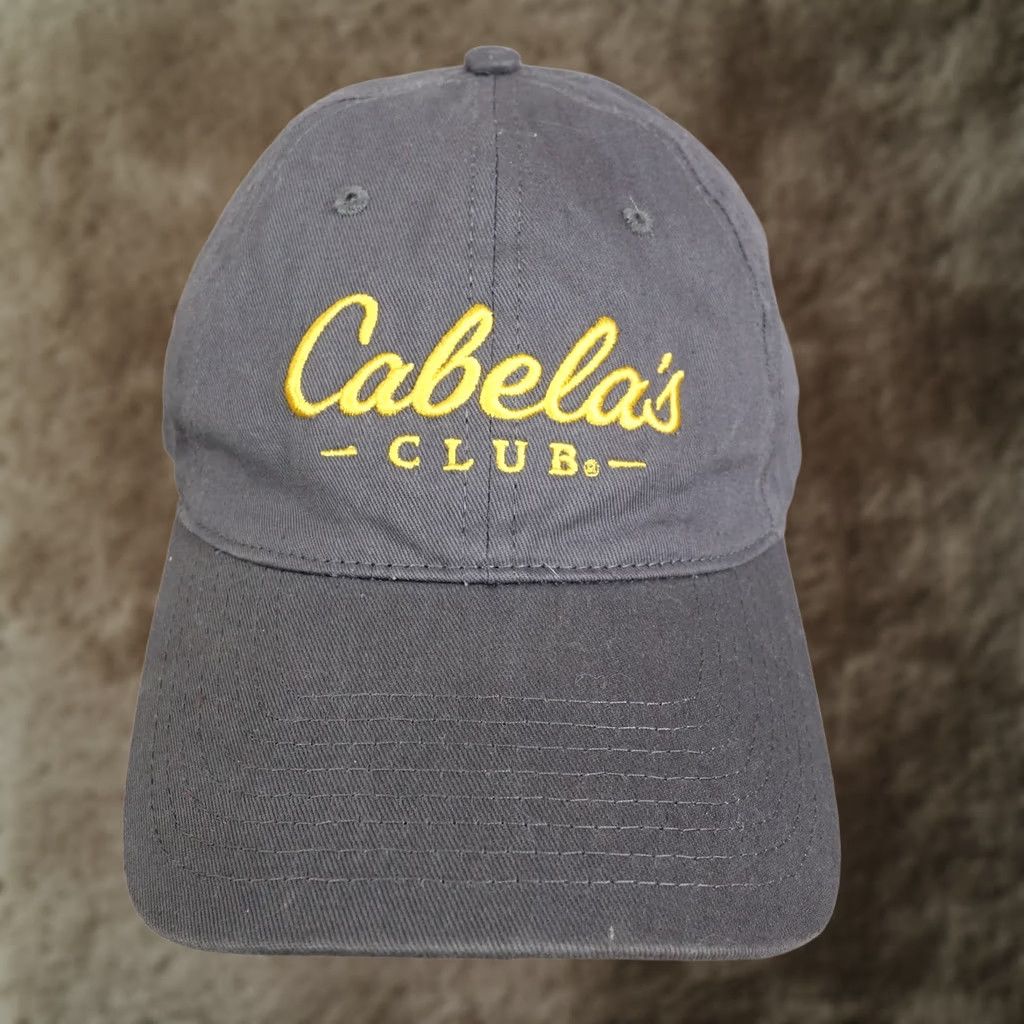 Vintage Cabela's Club Gray Adjustable Strapback Baseball Hat Cap Outdoors Size ONE SIZE - 1 Thumbnail