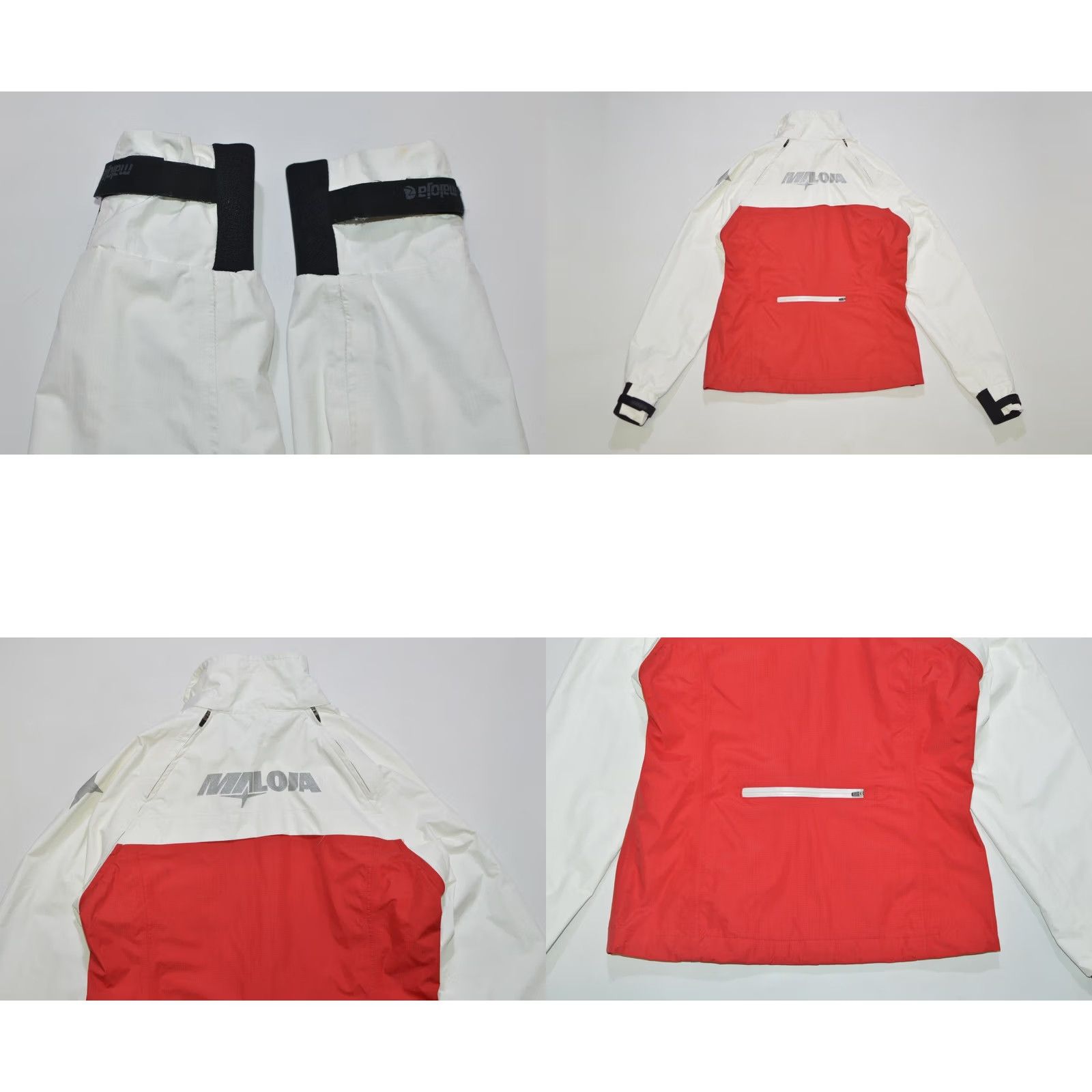 Vintage Wmns Maloja Moon Ride Jacket Vest Size M Windbreaker Nylon White / Red Womens Jacket M Size M / US 6-8 / IT 42-44 - 8 Thumbnail