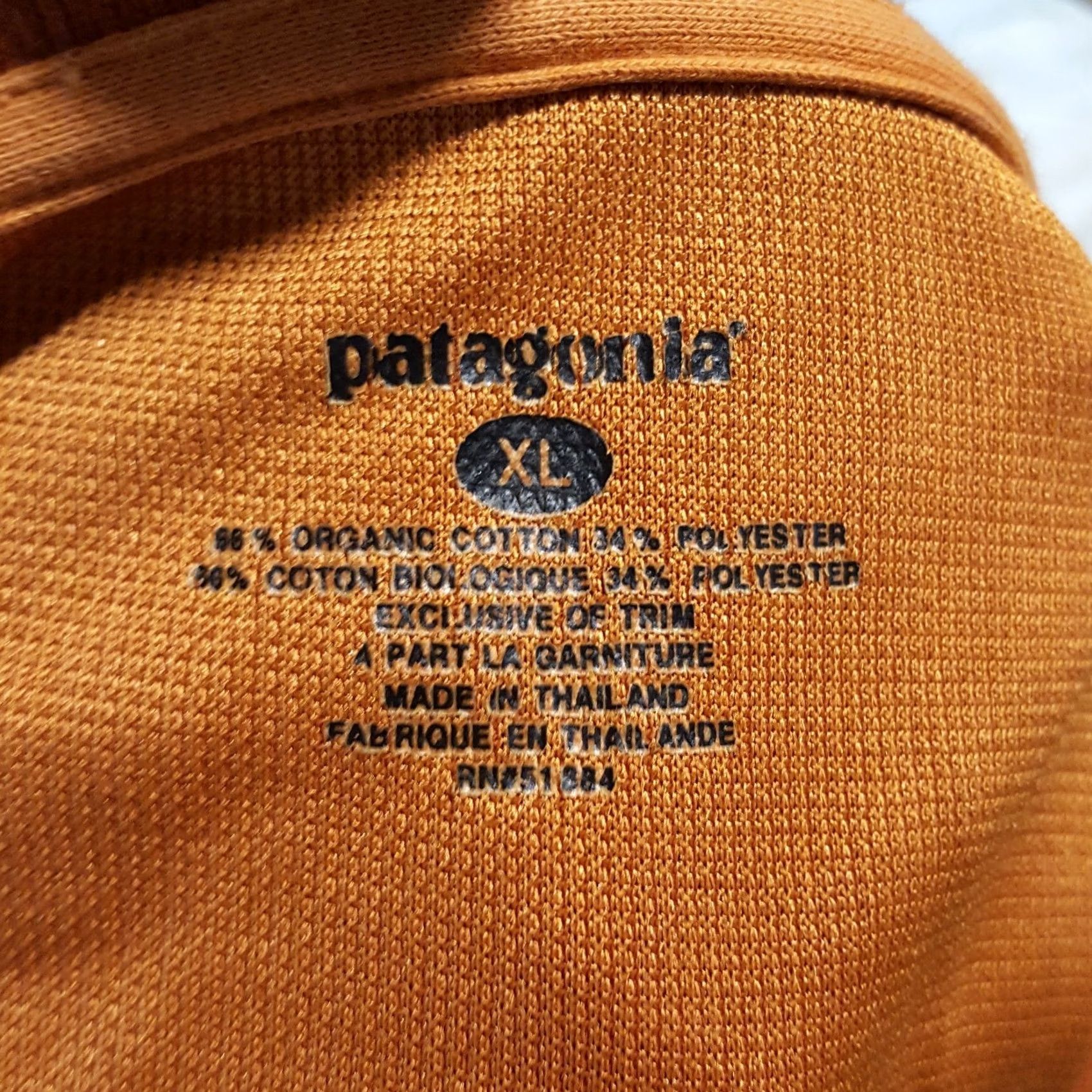 Patagonia Patagonia Polo Shirt Men's XL Breathable Orange Collar Outdoor Hiking Snap Vintage 90s Grunge Preppy Surf Beach Classic Logo Shirt Size US XL / EU 56 / 4 - 7 Thumbnail