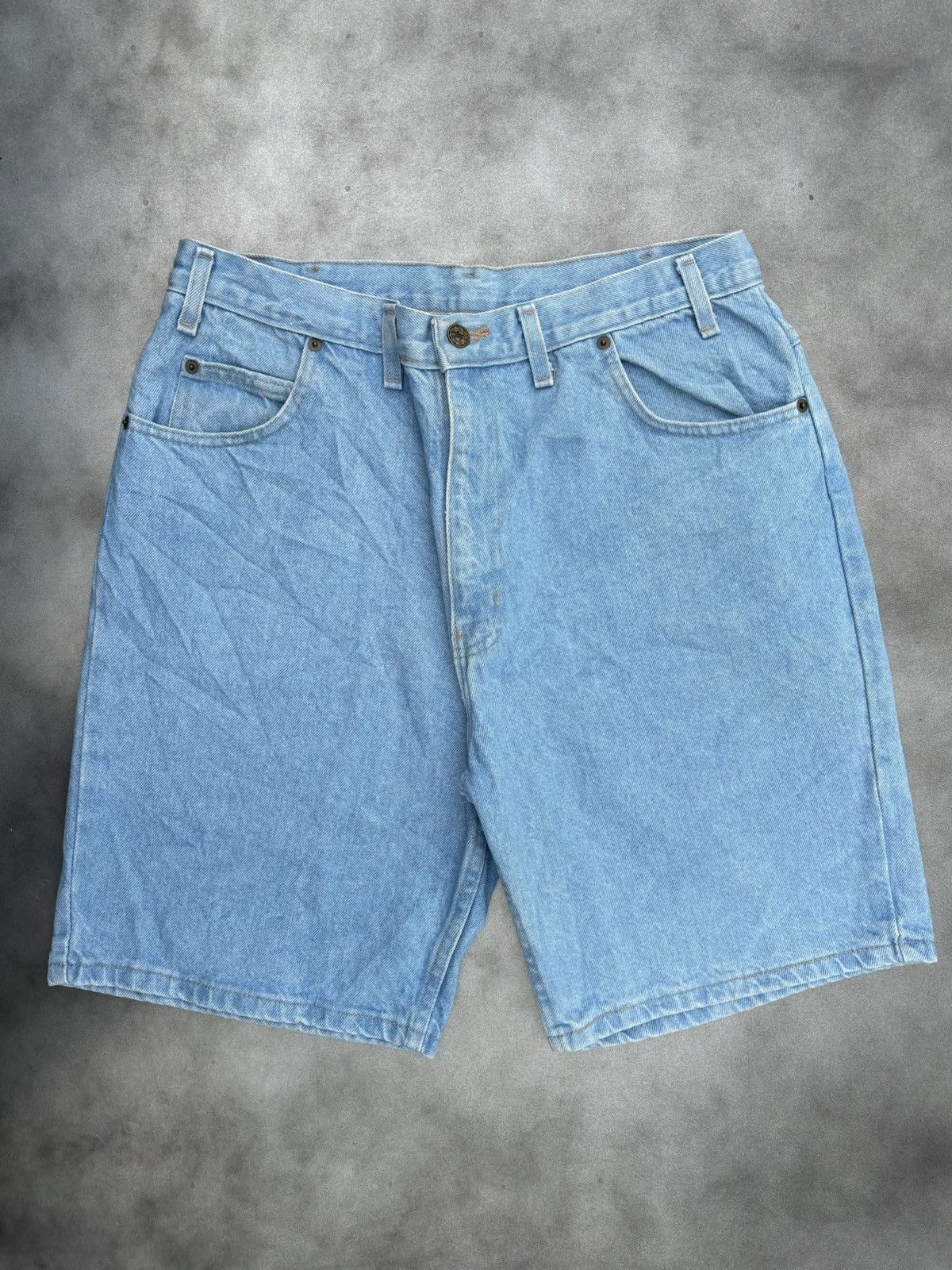 1970s Vintage Jean Shorts Made in USA Jorts JC Penney 36 34