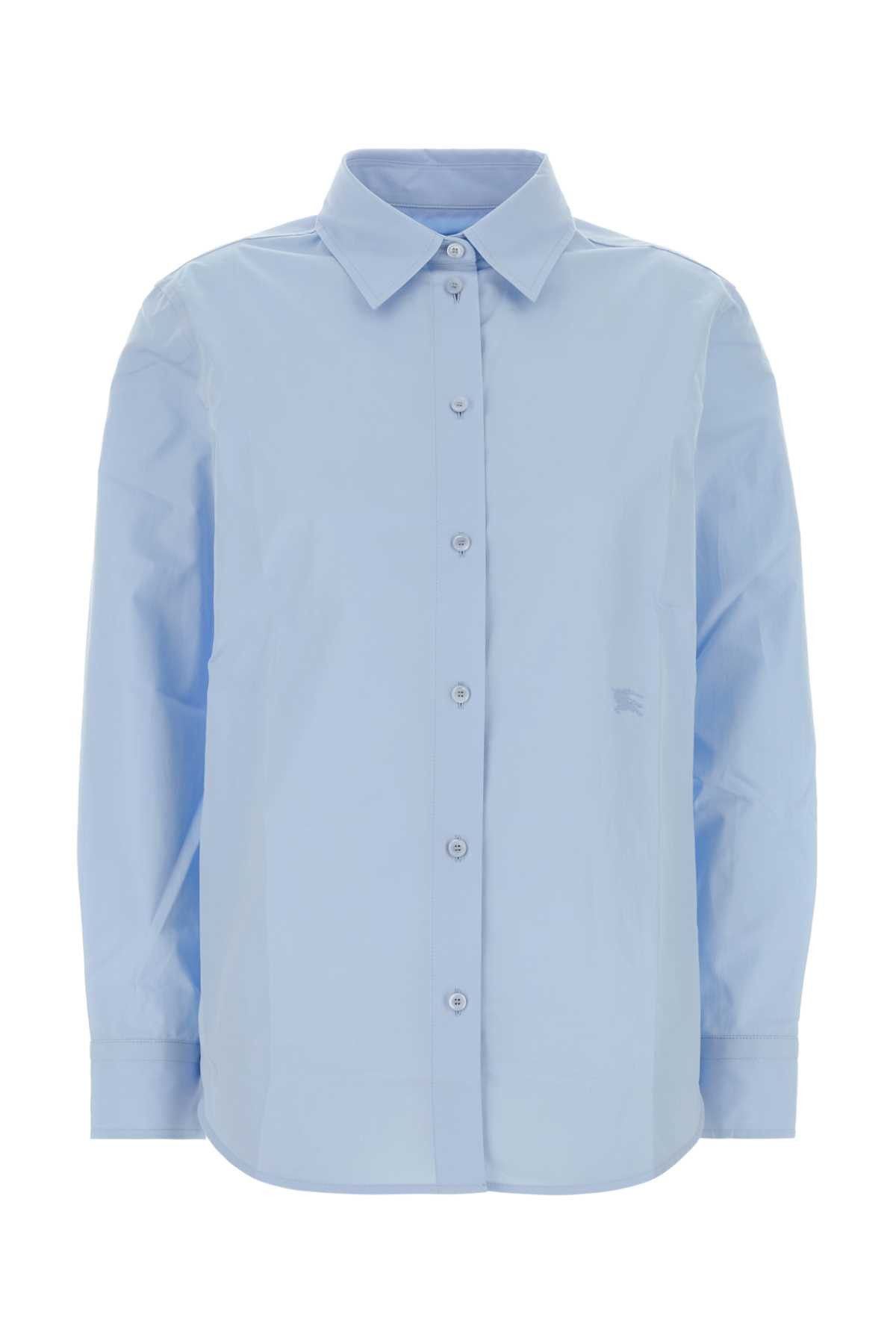 Burberry Light Blue Poplin Shirt Size XS / US 0-2 / IT 36-38 - 1 Thumbnail