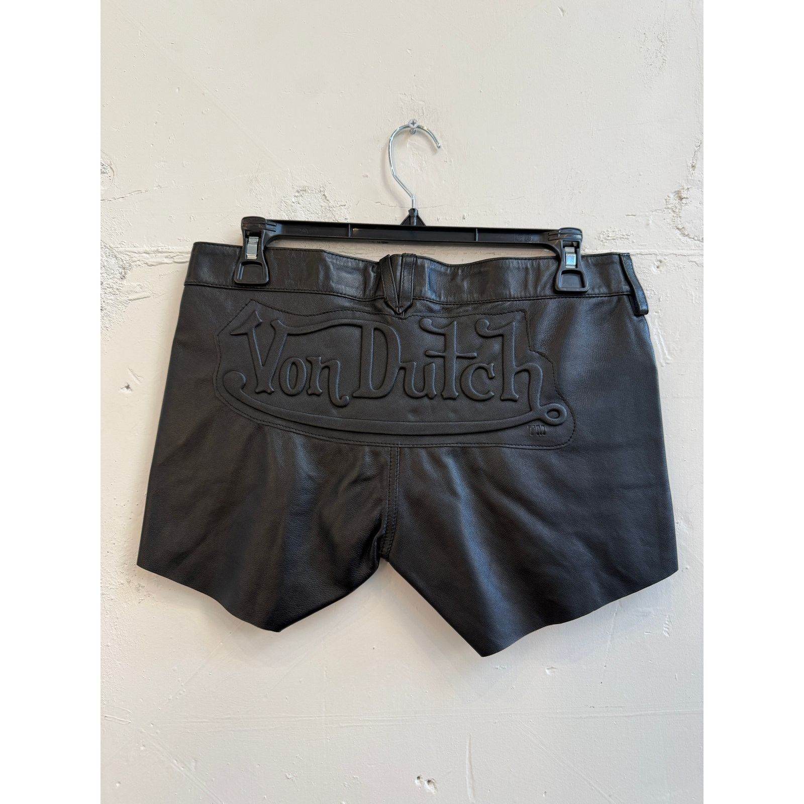 Von Dutch Von Dutch Leather Shorts Size 28" / US 6 / IT 42 - 2 Thumbnail