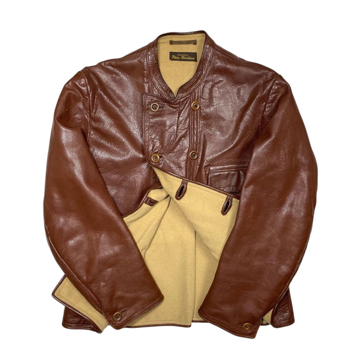Vintage 1940s Swedish Goatskin Jacket - Medium Size US M / EU 48-50 / 2 - 2 Thumbnail
