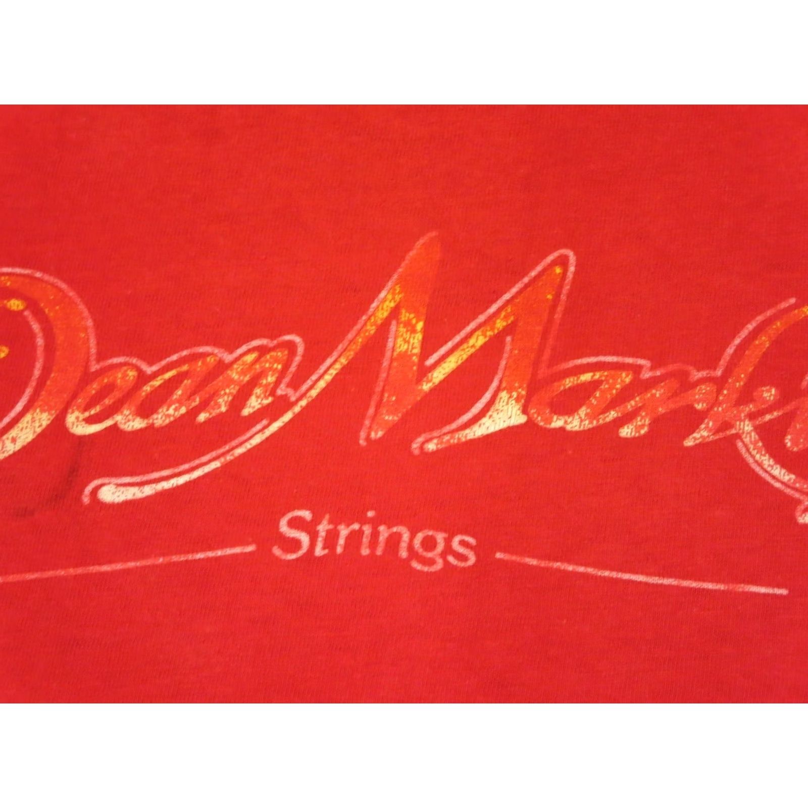 Vintage VINTAGE Dean Markley STRINGS T-Shirt LARGE red 80s 90s guitar music rock Mens XL Size US L / EU 52-54 / 3 - 5 Thumbnail