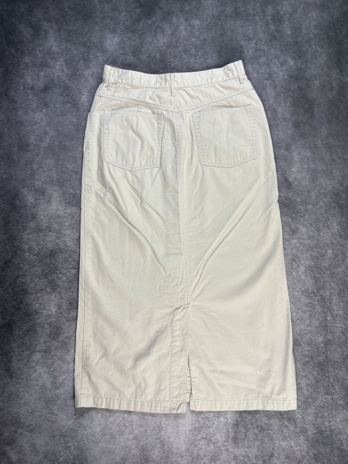 Eddie Bauer × Vintage 1990s Vintage Maxi Skirt Eddie Bauer Front Button Long Vent Size 32" / US 10 / IT 46 - 8 Thumbnail