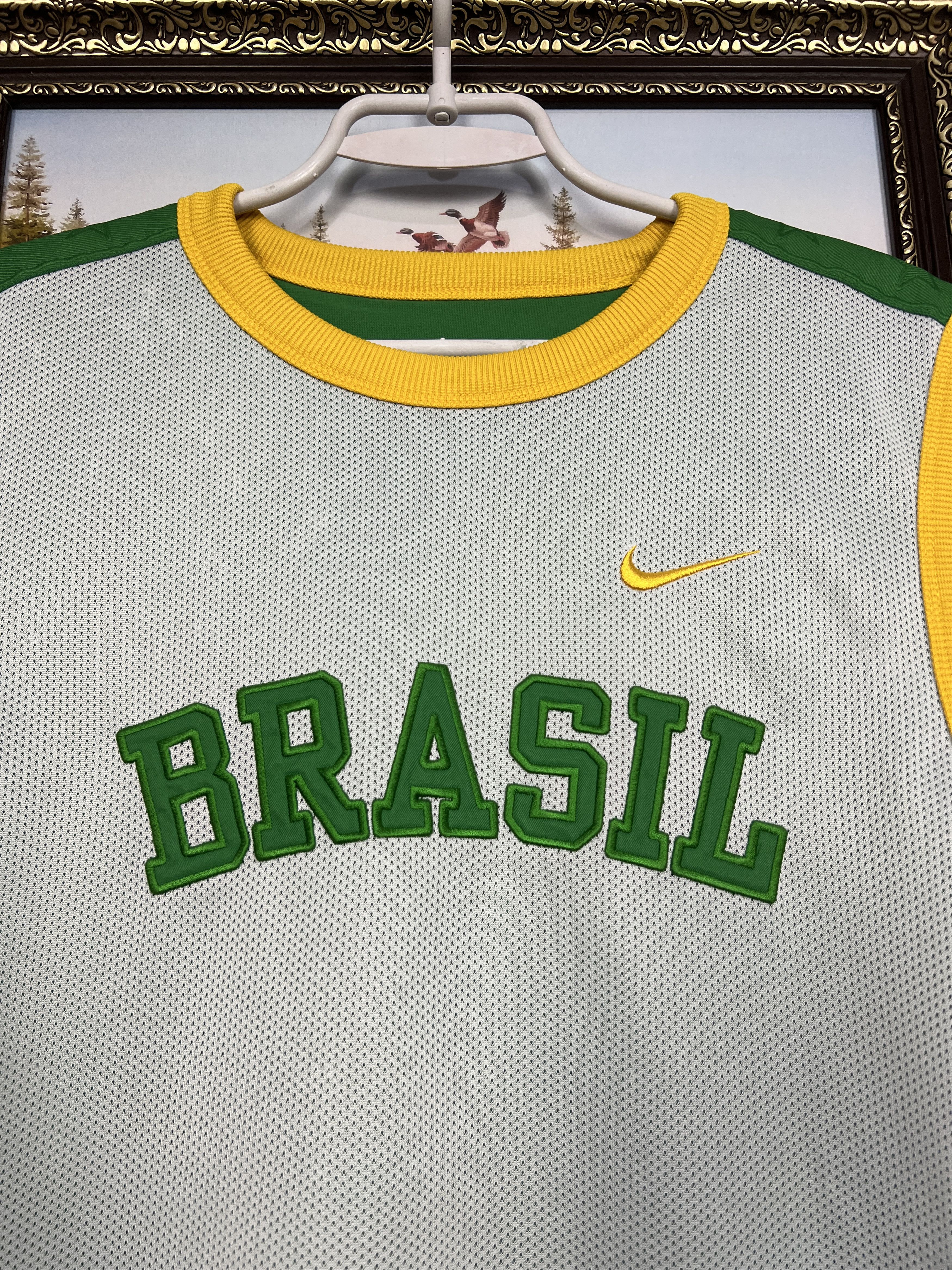 Nike Brazil Reversible Train Shirt Vest Soccer National Jersey Size M / US 6-8 / IT 42-44 - 3 Thumbnail
