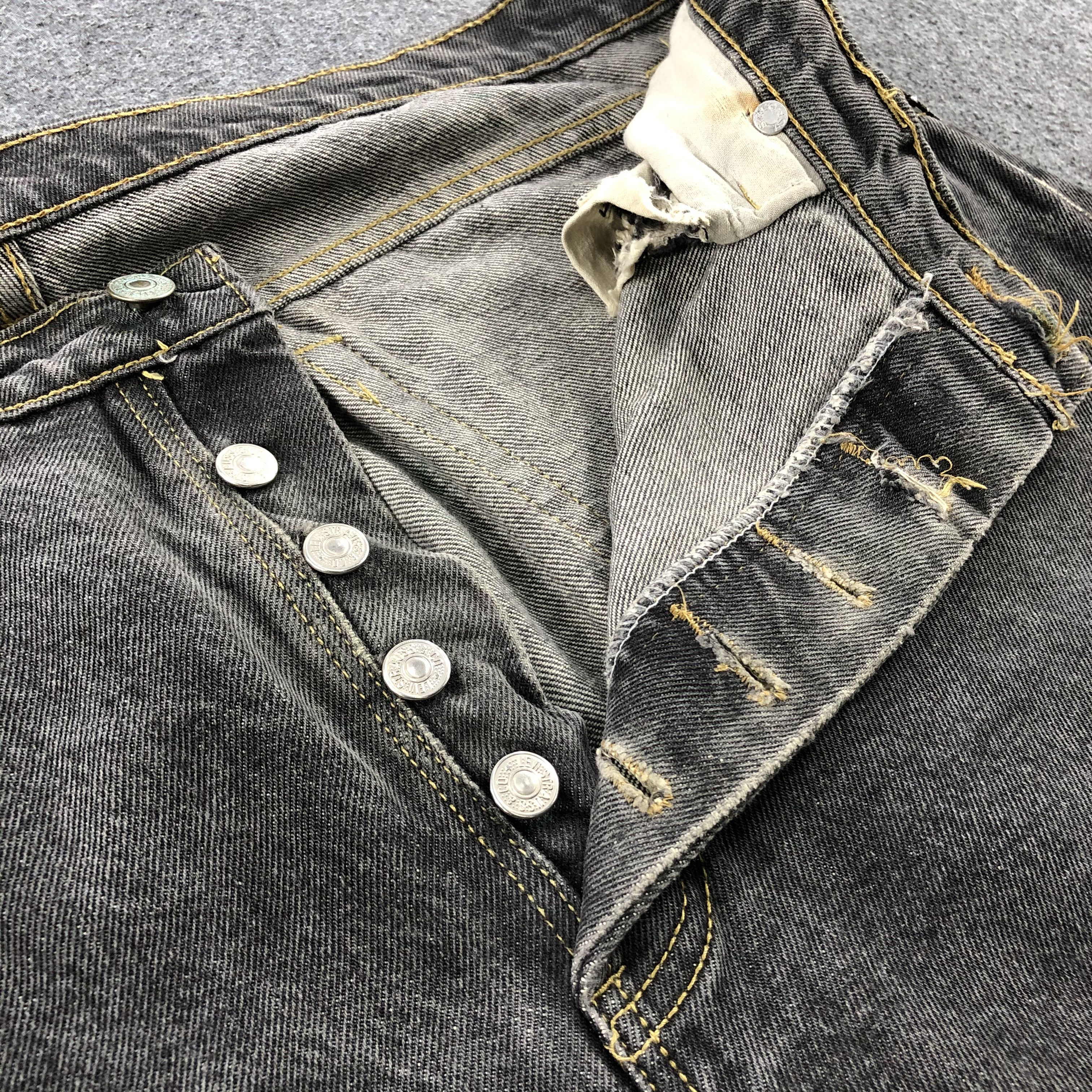 Levi's Vintage 90s Distress Levis 501 Earth Tone Jeans-JM1587 Size US 38 / EU 54 - 9 Thumbnail