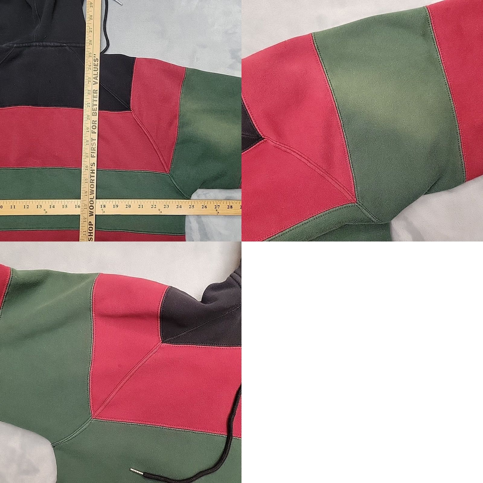 Southpole South Pole Hoodie Women XL Black Red Green Colorblock Hooded Retro Street Skate Outdoor Modern Casual Fashion Hoodie Size XL / US 12-14 / IT 48-50 - 8 Thumbnail