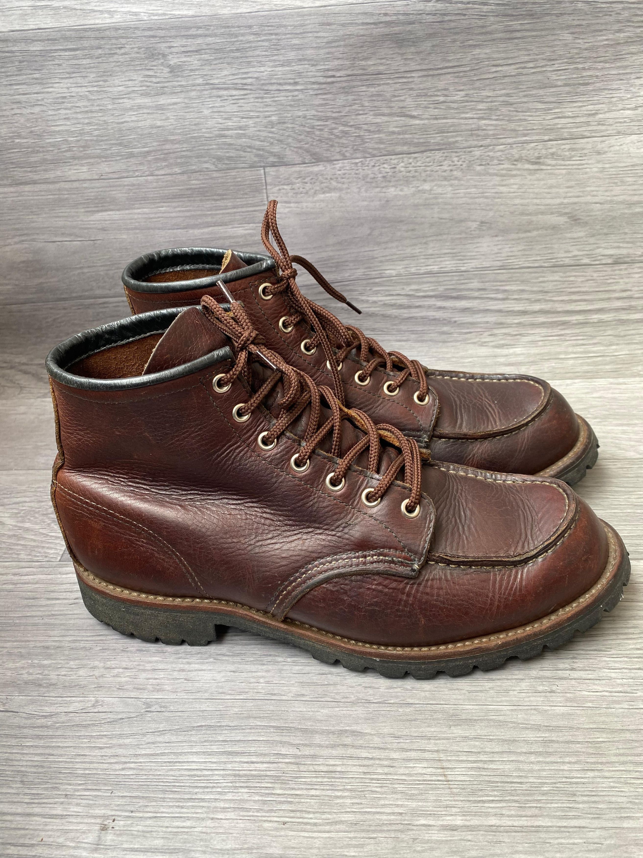 Other Redwing Moc-Toe Brown Leather Boots Size US 10.5 / EU 43-44 - 3 Thumbnail