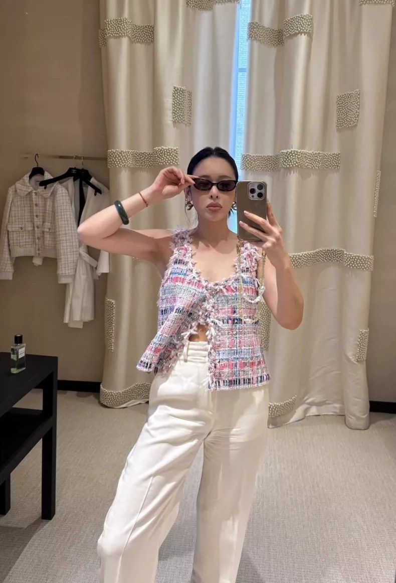 Chanel Chanel 25S pink braided glazed buckle vest 2504-Nextarrow Size XS / US 0-2 / IT 36-38 - 9 Thumbnail