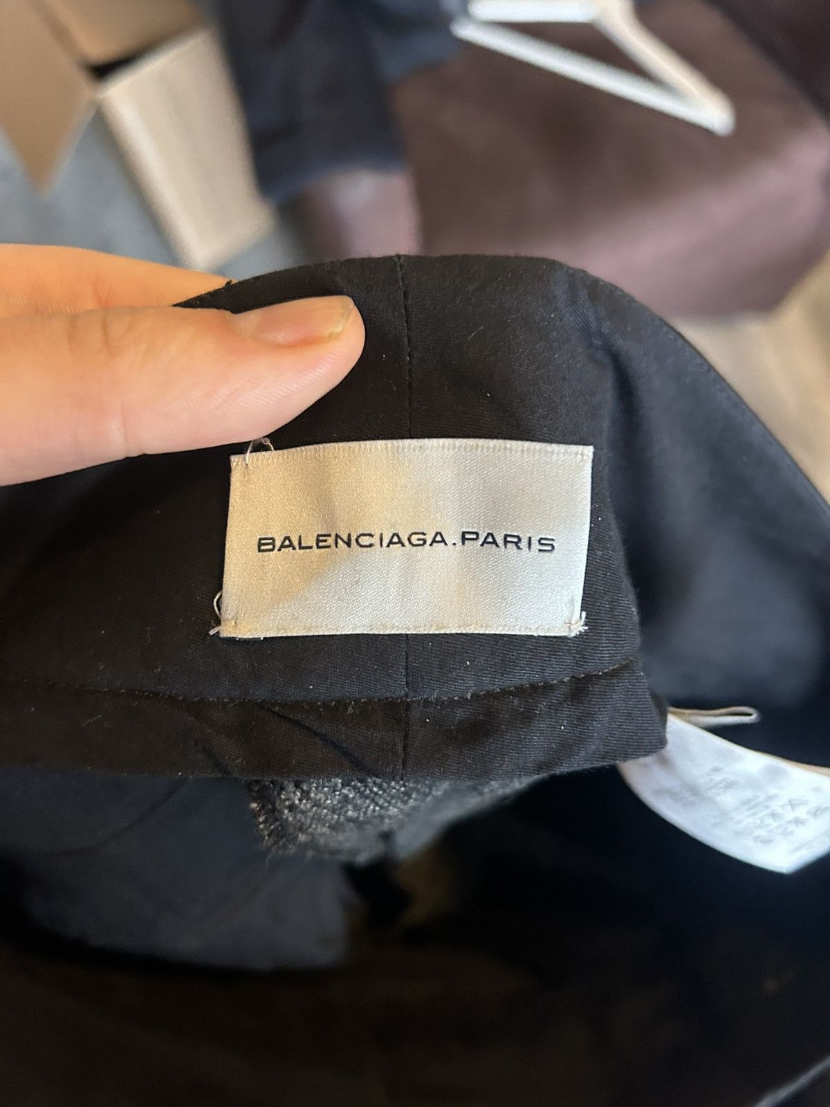 Balenciaga Balenciaga Slim-Fit Wool Trousers with Button Detail Size US 30 / EU 46 - 10 Thumbnail