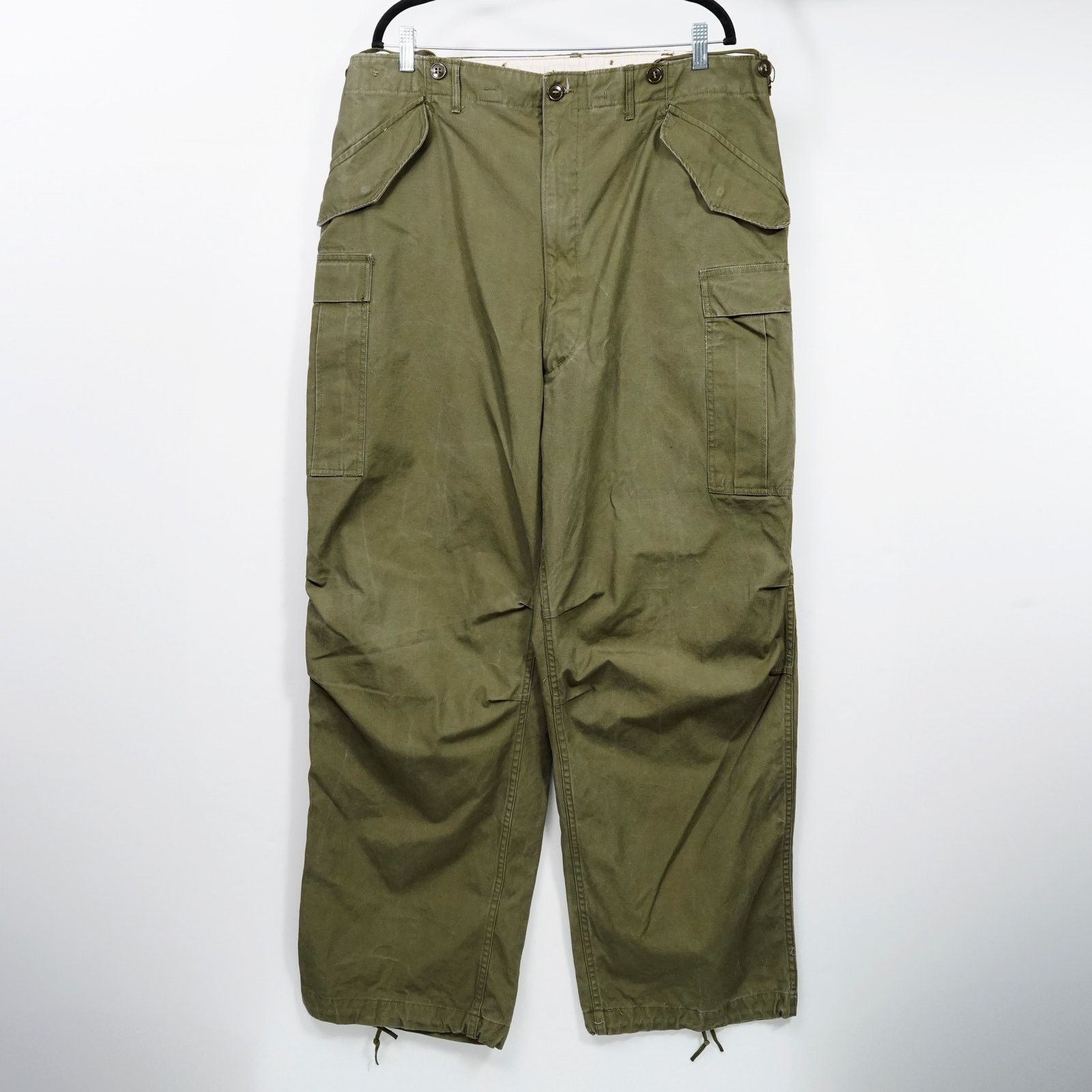 Vintage Vintage 1951 US Army M-51 Field Cargo Pants OG-107 Talon Zip Size US 38 / EU 54 - 1 Thumbnail
