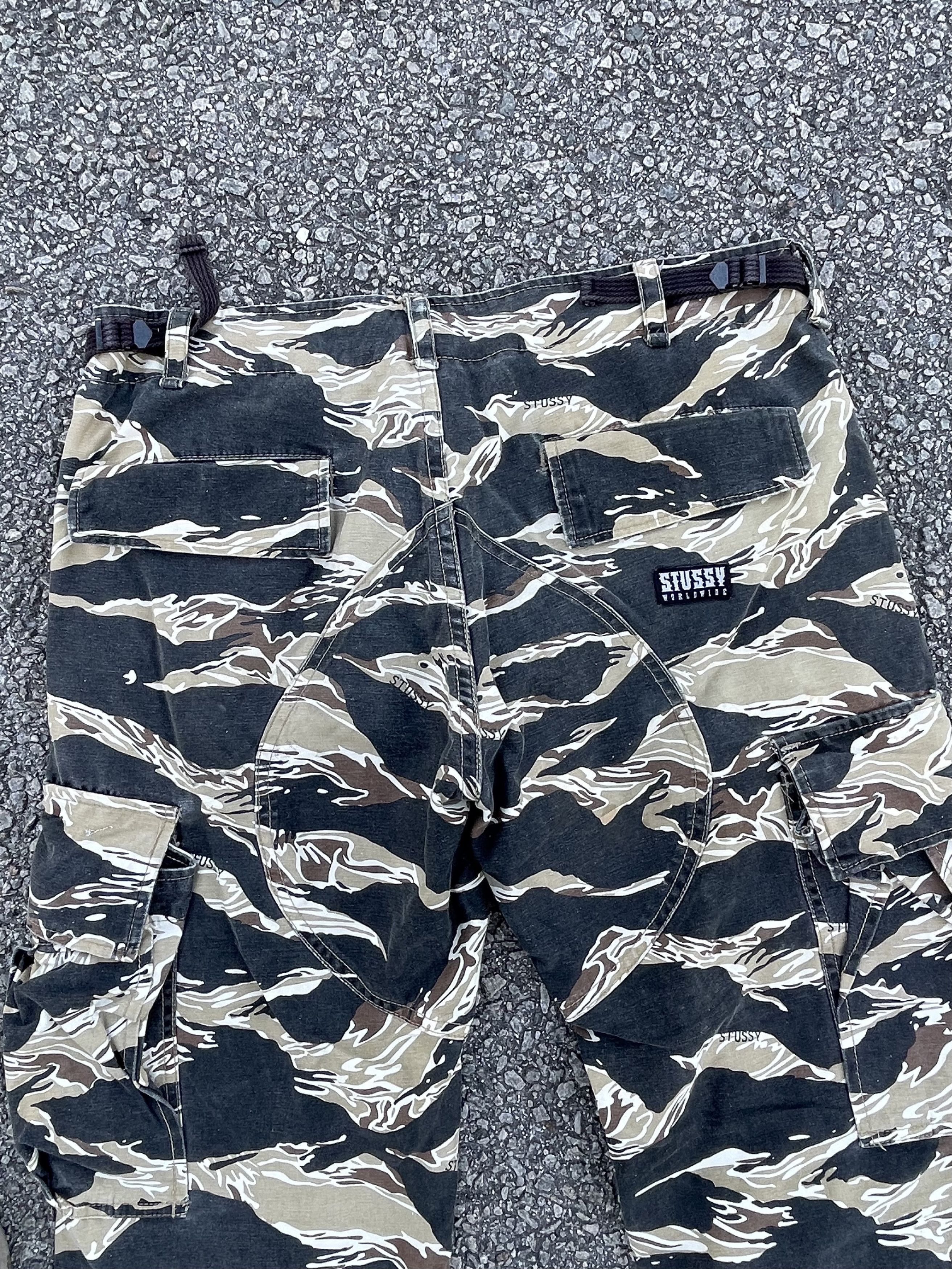 Stussy Stussy Tiger Stripe Camo Cargo Kendrick Lamar Size US 33 - 15 Thumbnail
