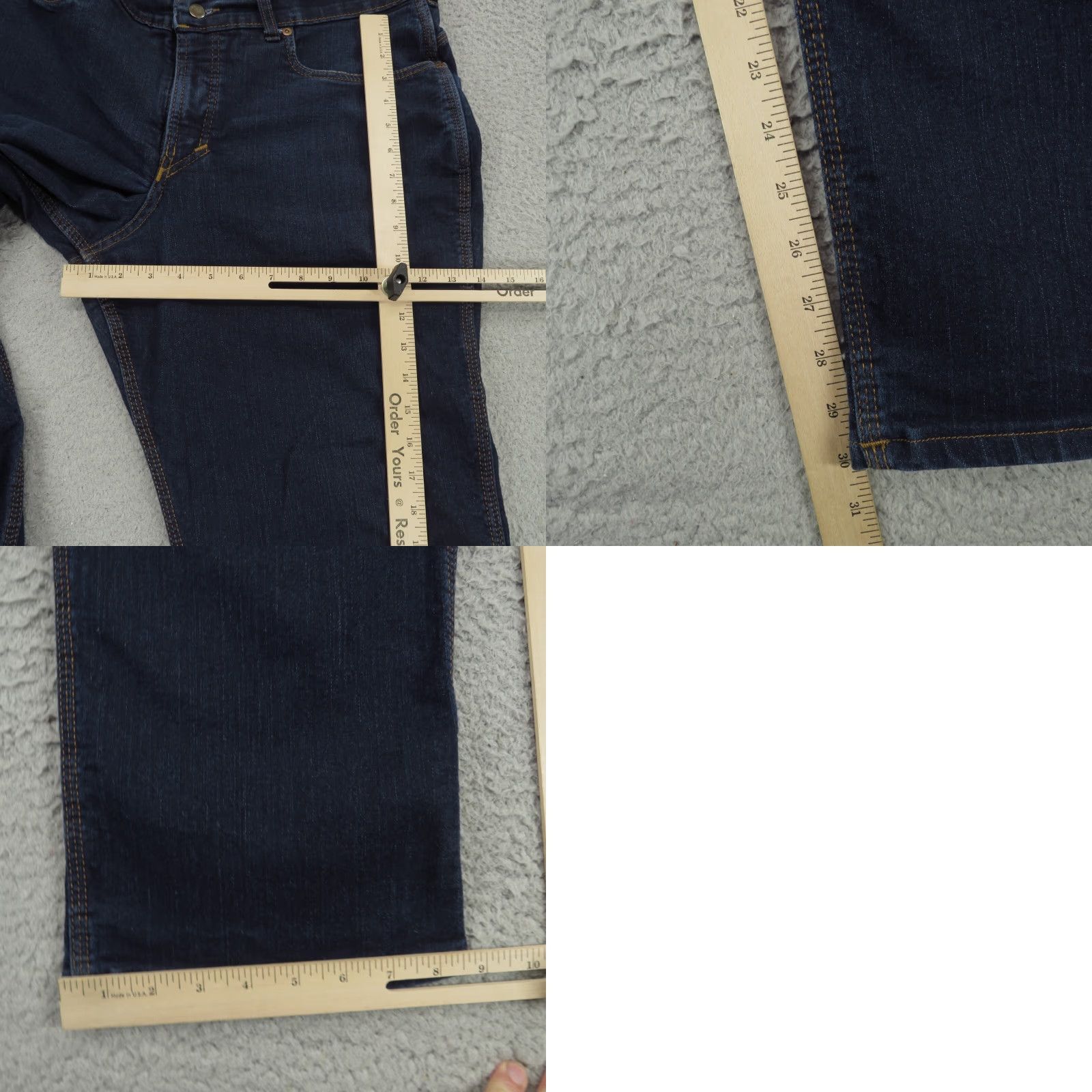 Vintage Origin Maine Jeans Men 38x30 Straight Delta Flex Blue Denim Work Jeans Size US 38 / EU 54 - 9 Thumbnail