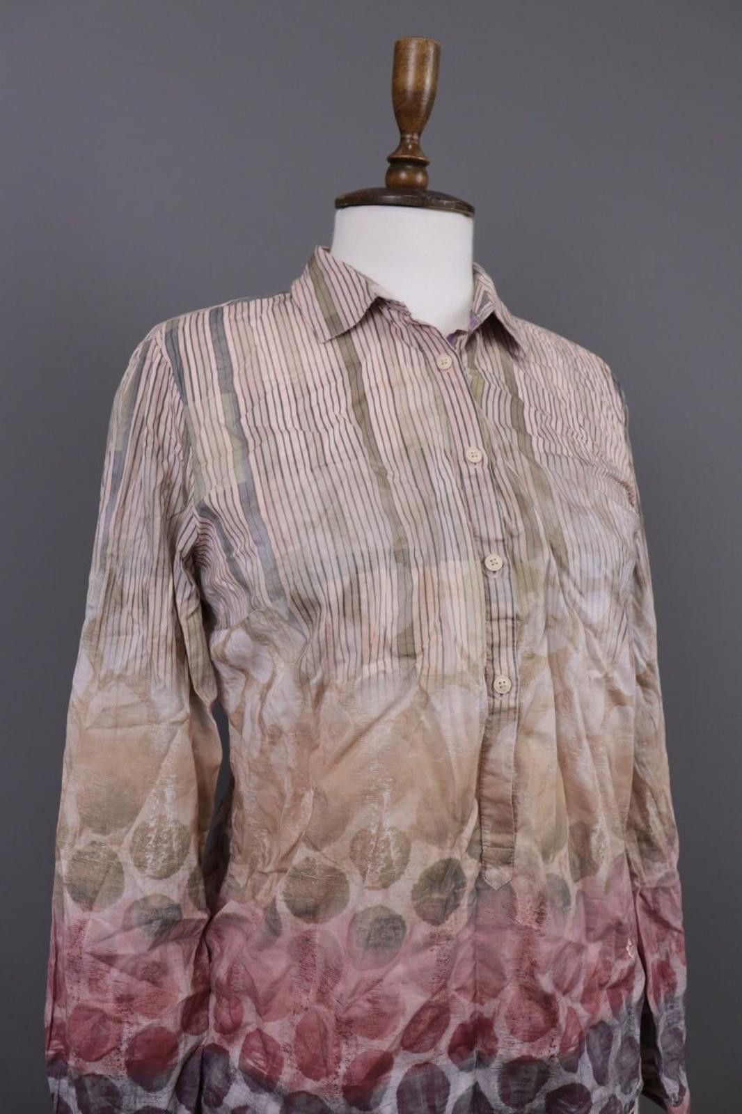 Designer Emily Van Den Bergh Multicolor Stripe Dotte Shirt Size 40 Size M / US 6-8 / IT 42-44 - 6 Thumbnail